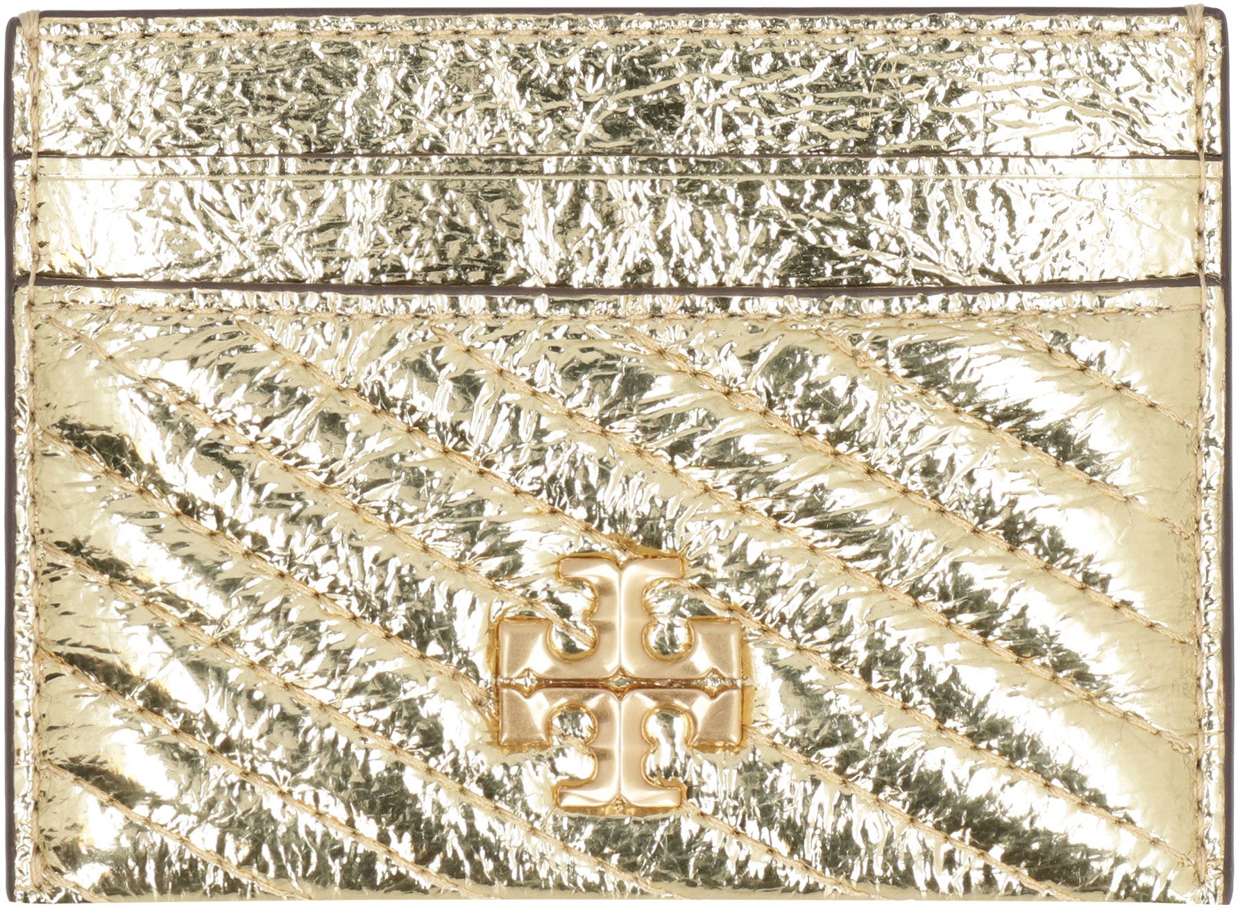 TORY BURCH Mini Quilted Leather Card Holder