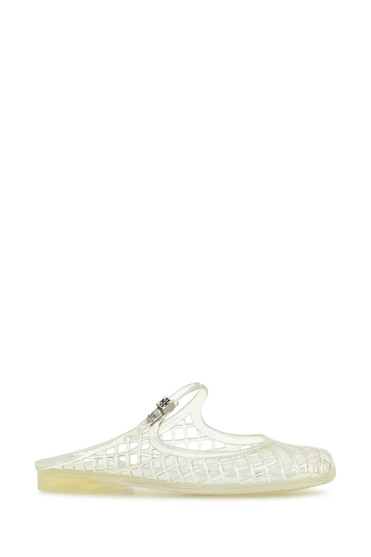 TORY BURCH Transparent Rubber Mellow Slippers