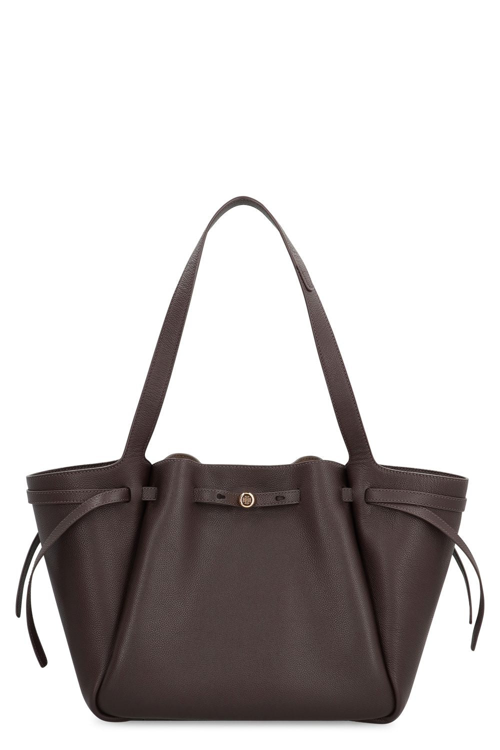 TORY BURCH Smooth Leather Tote Handbag - 31.5 cm x 29.5 cm x 17 cm