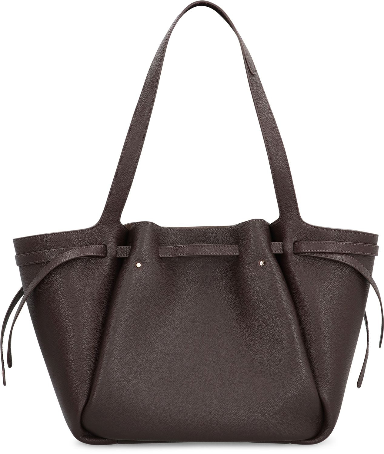 TORY BURCH Smooth Leather Tote Handbag - 31.5 cm x 29.5 cm x 17 cm