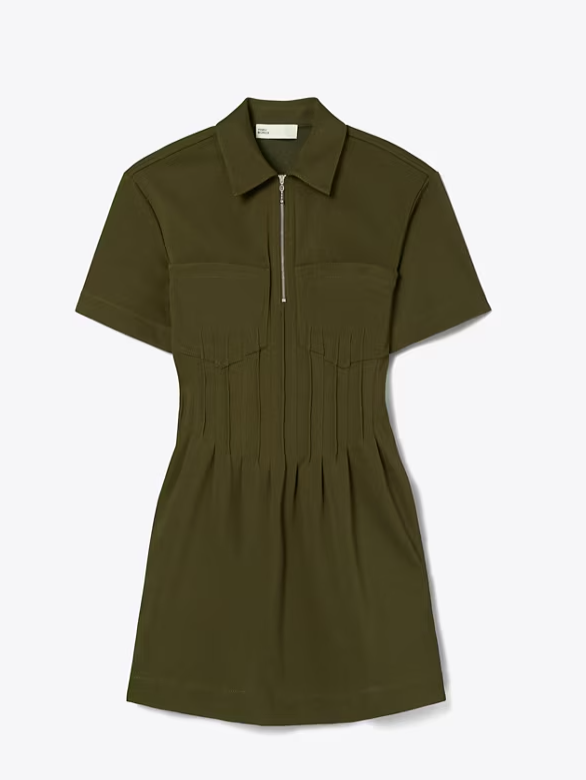 TORY BURCH Elegant Polyamide Mini Dress for Women - SS25 Collection