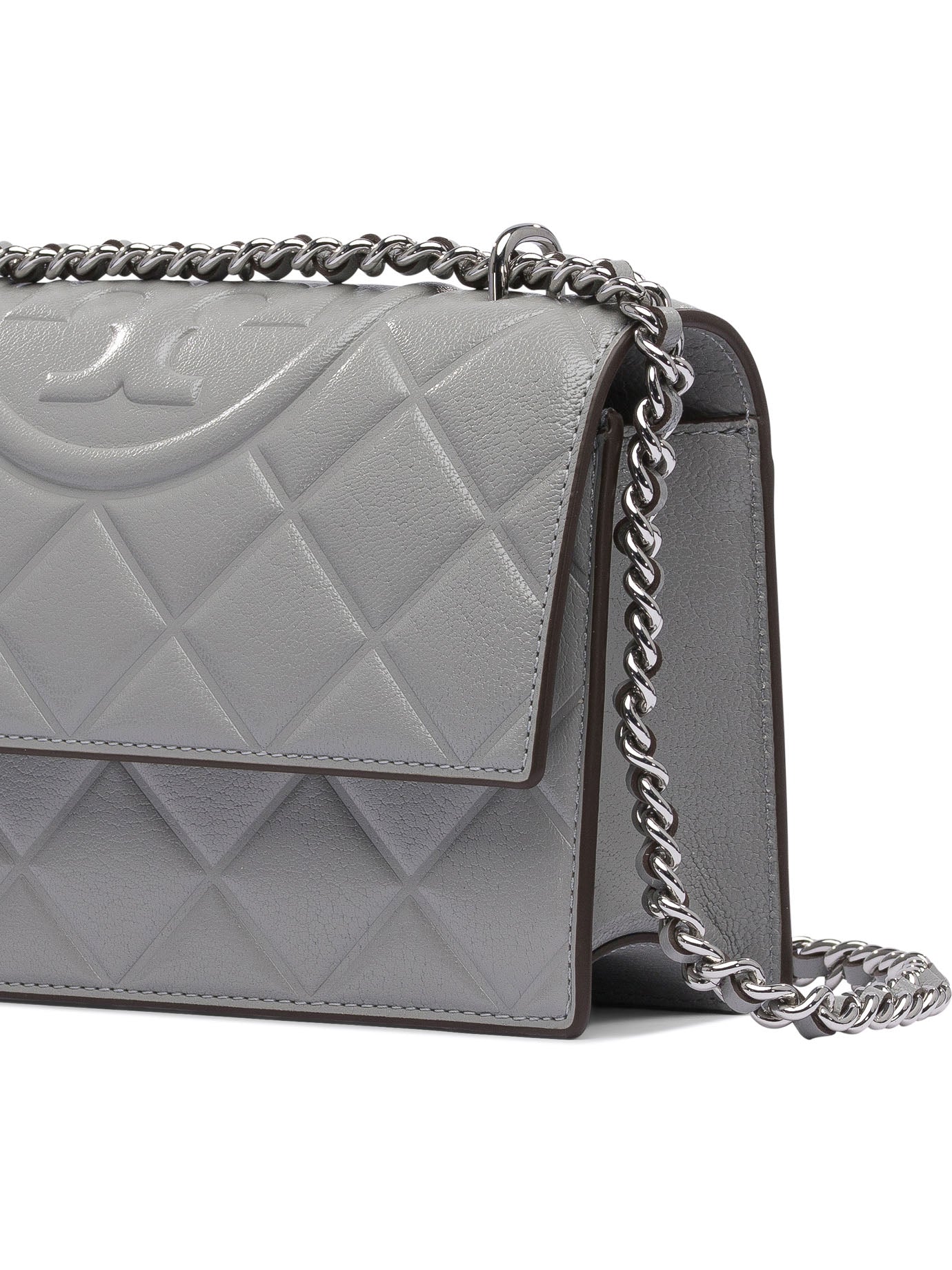 TORY BURCH Mini Goat Leather Shoulder Handbag - 22X15X6 CM