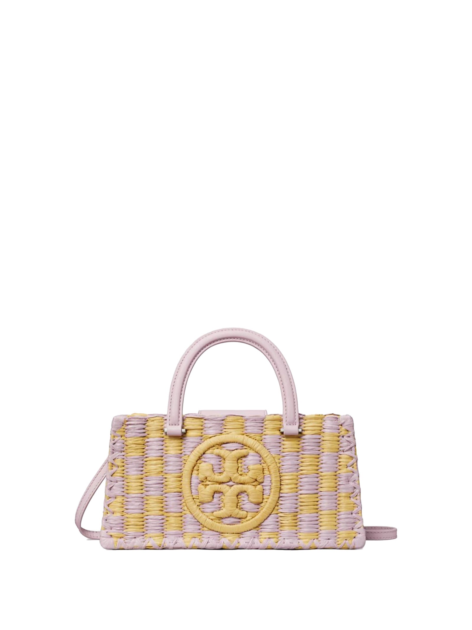 TORY BURCH Hand-Woven Raffia Handbag