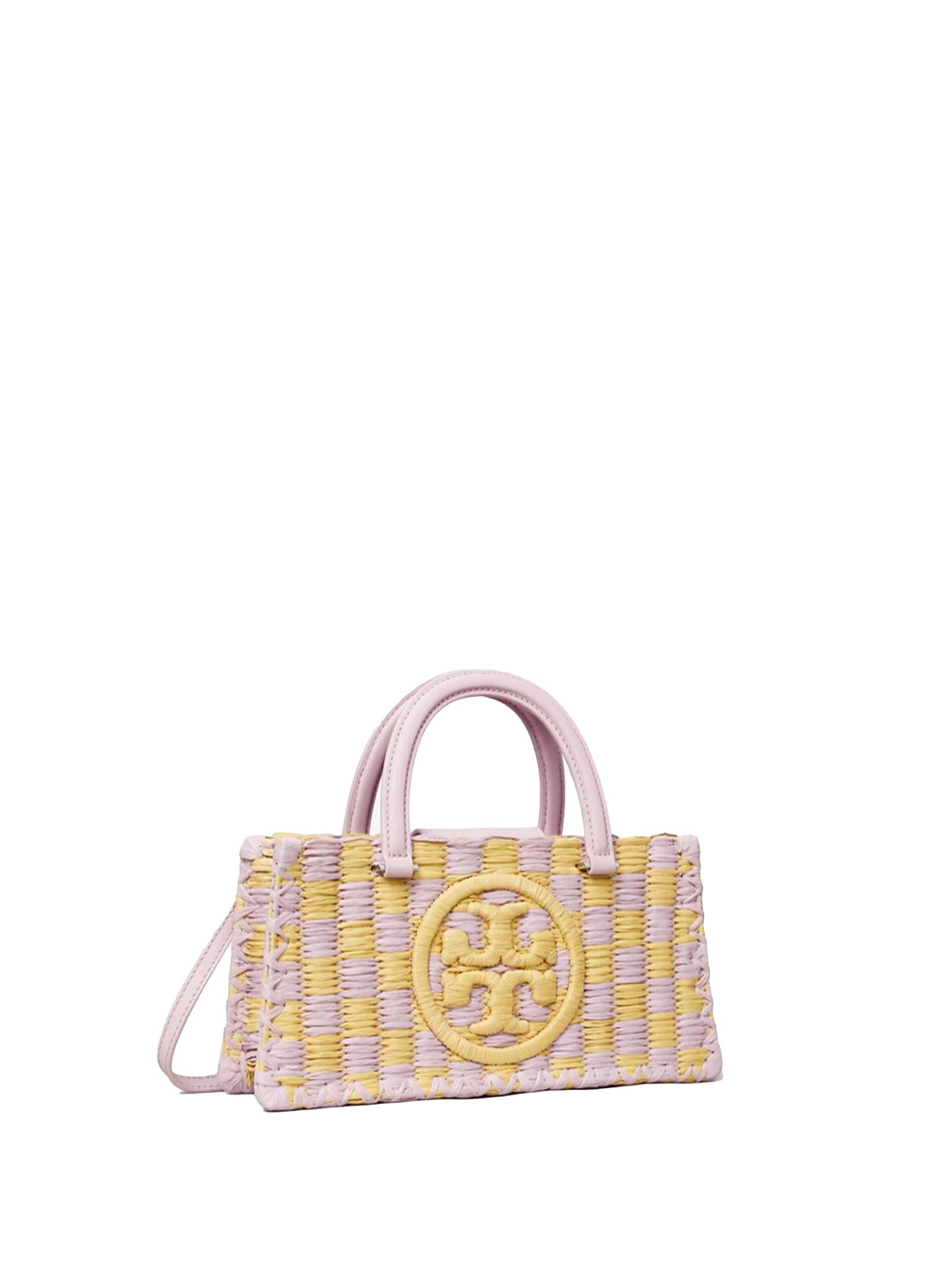 TORY BURCH Hand-Woven Raffia Handbag