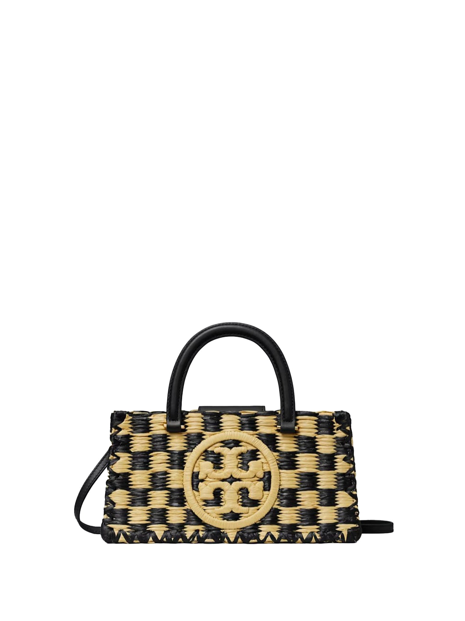 TORY BURCH Hand-Woven Raffia Mini Handbag