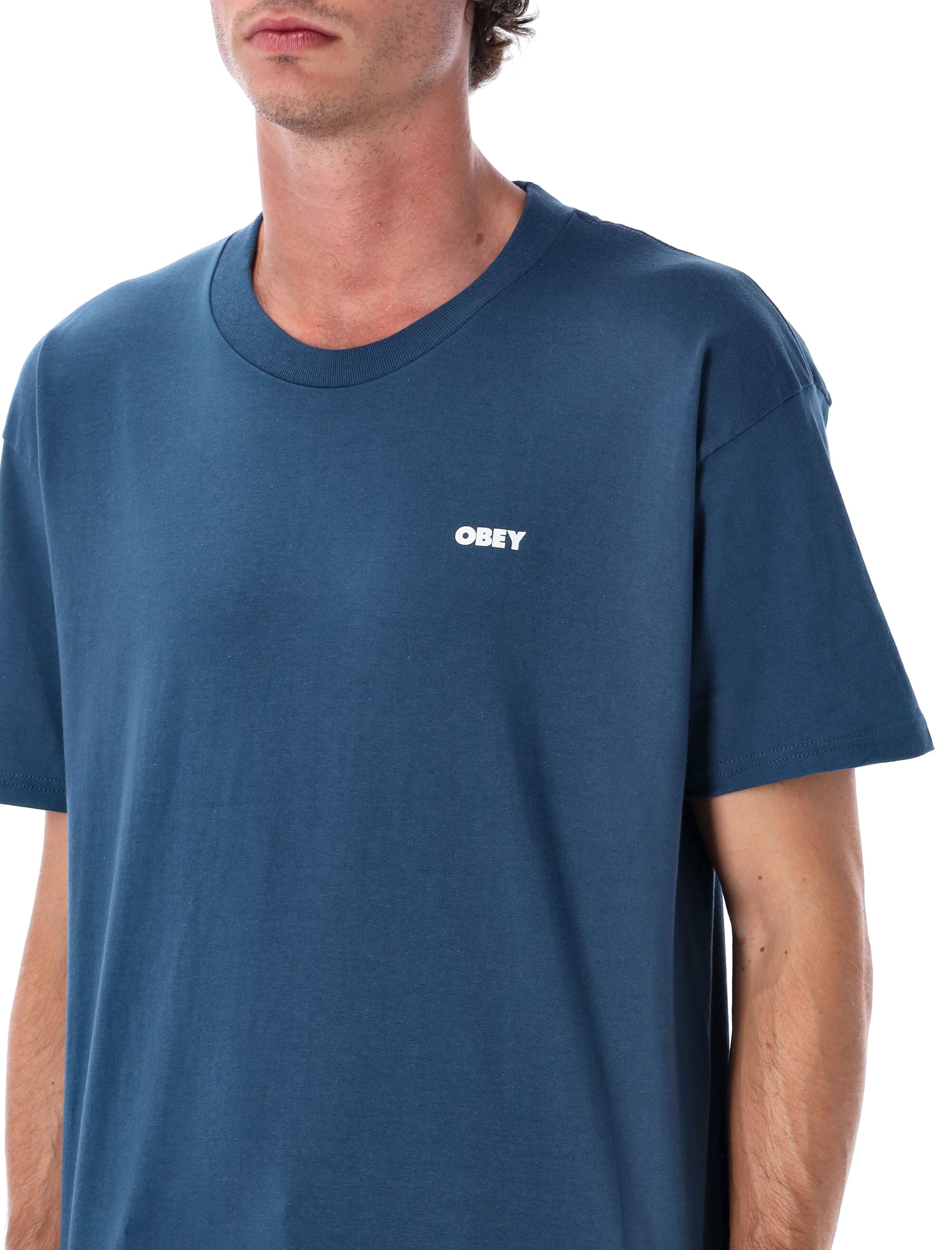 OBEY World in Flames Mini T-Shirt - Size L