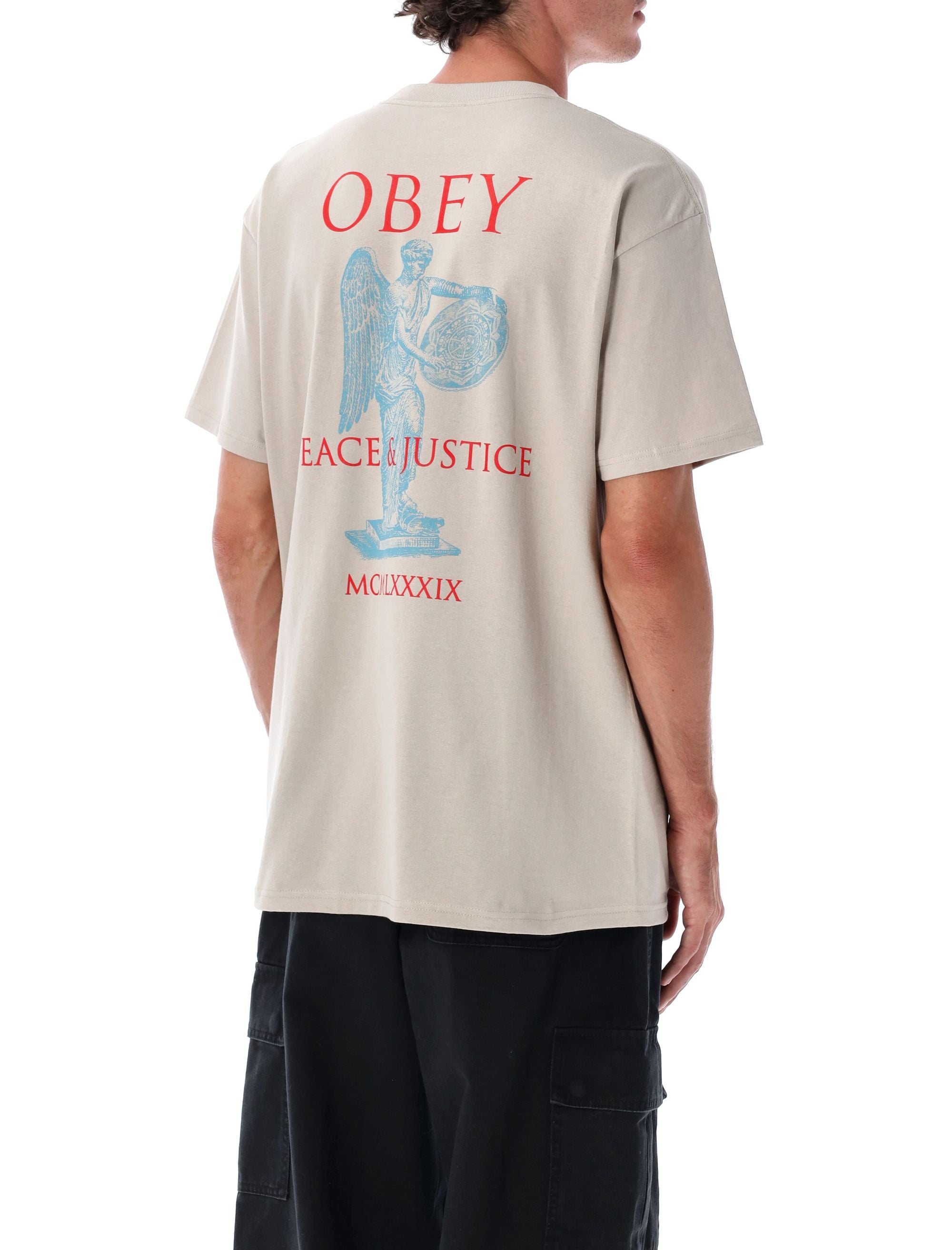 OBEY Peace & Justice Cotton T-Shirt - Regular Fit