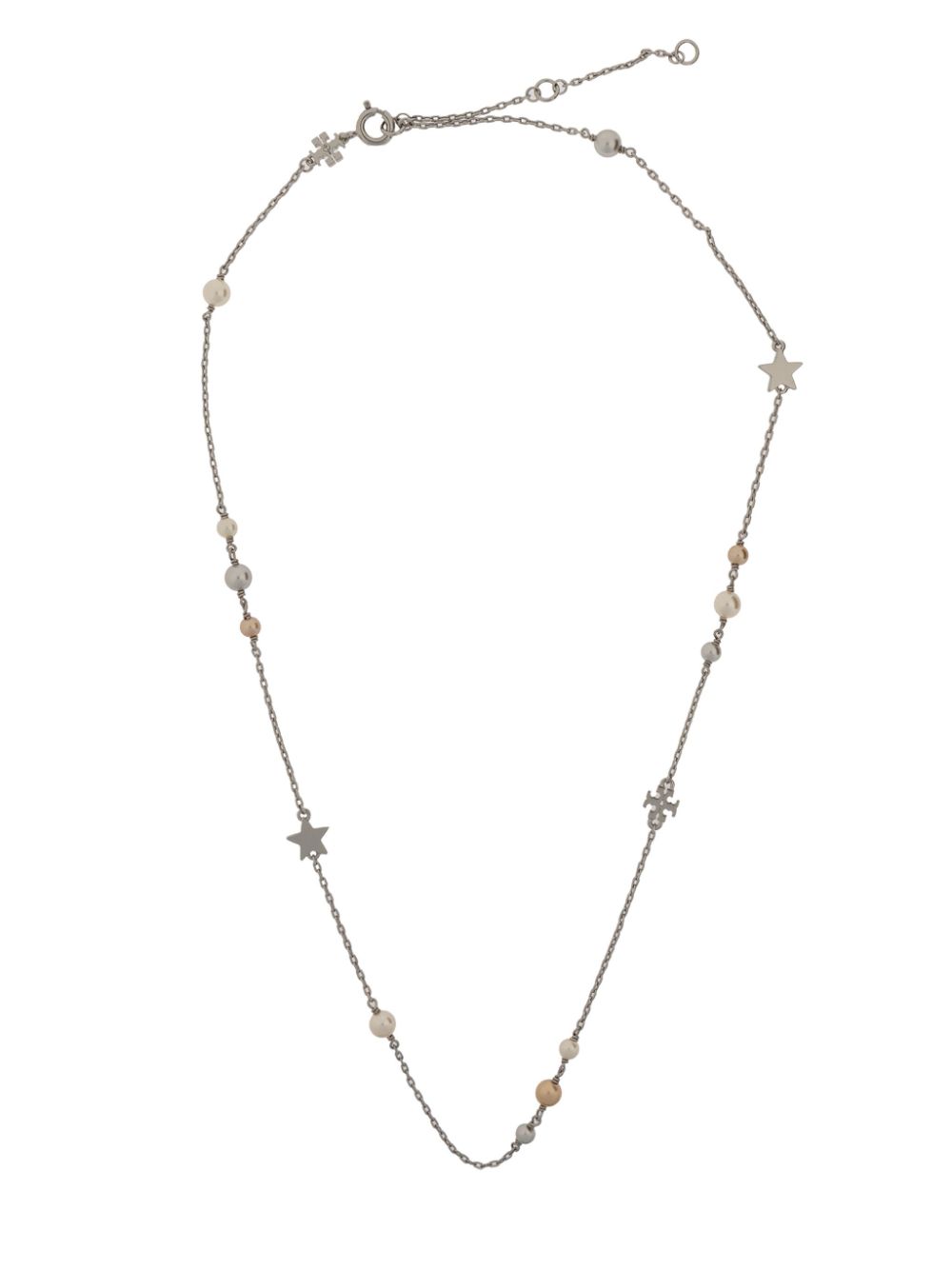 TORY BURCH Elegant Brass and Glass Pearl Jewelry Set