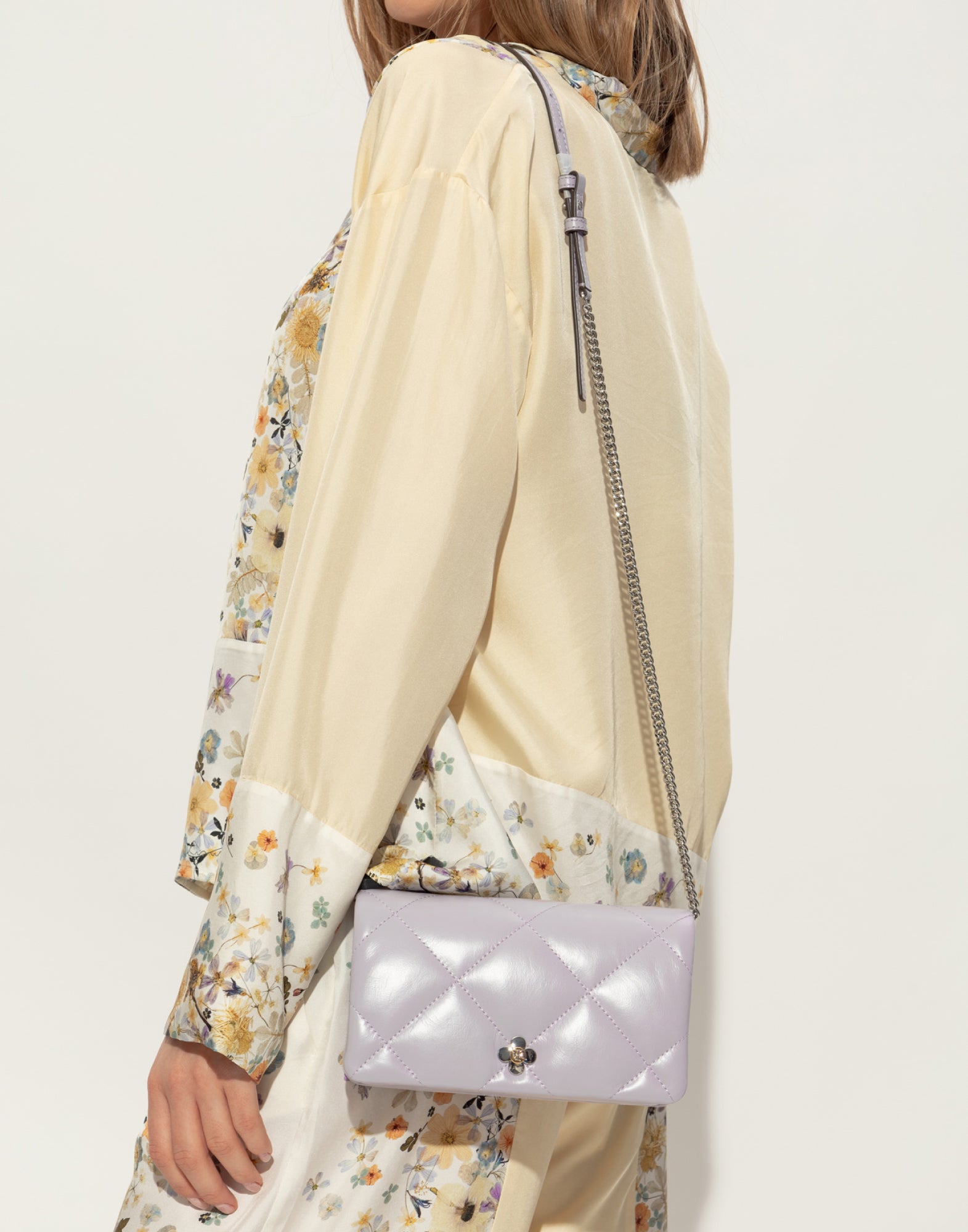 TORY BURCH Mini Diamond Quilted Clover Logo Crossbody Handbag - FW25