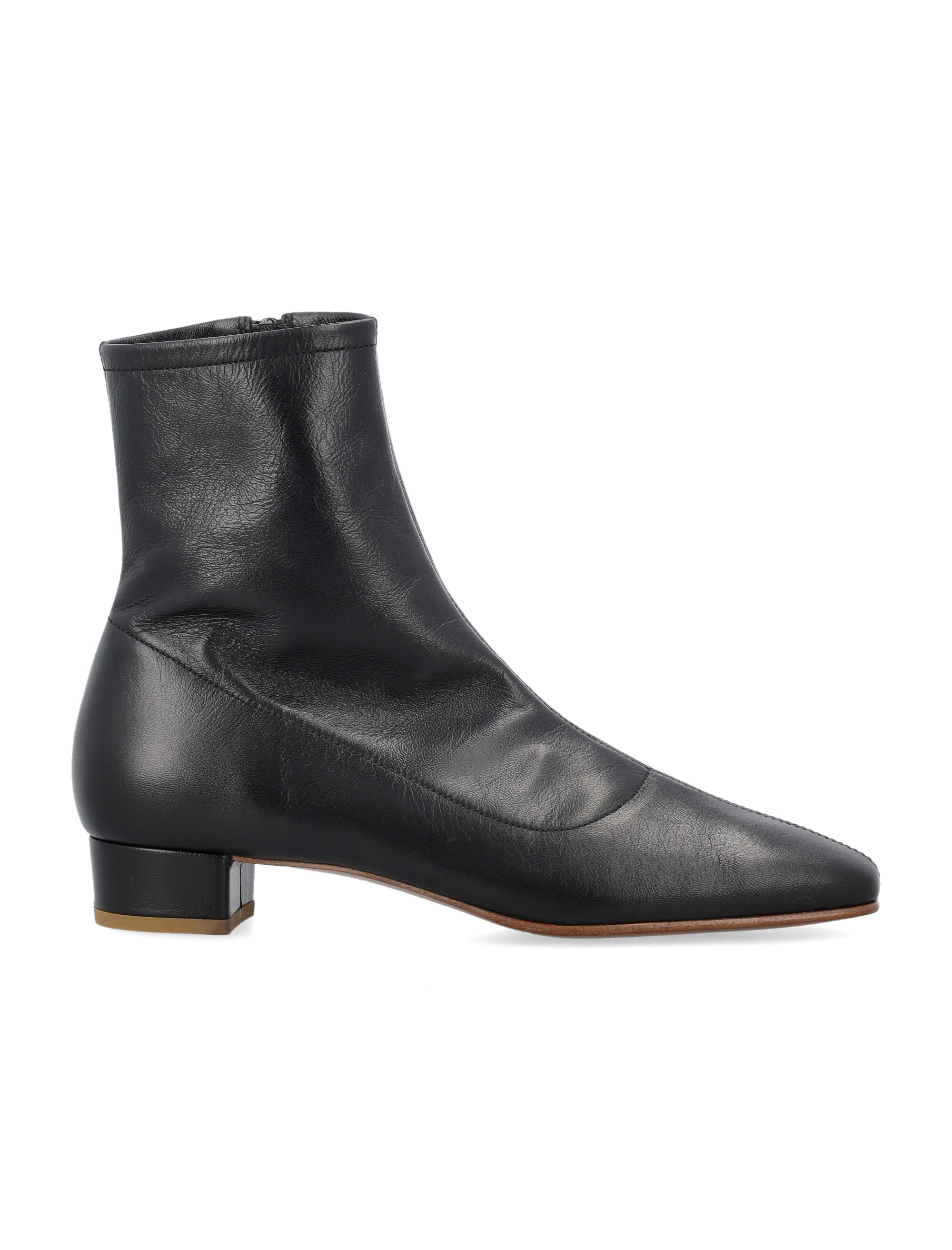 BY FAR Este Boots with Square Toe and Low Block Heel