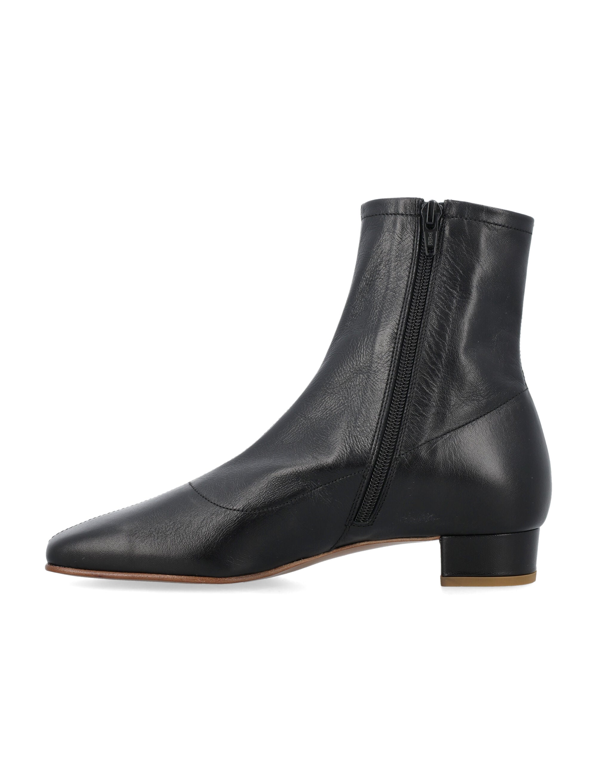 BY FAR Este Boots with Square Toe and Low Block Heel