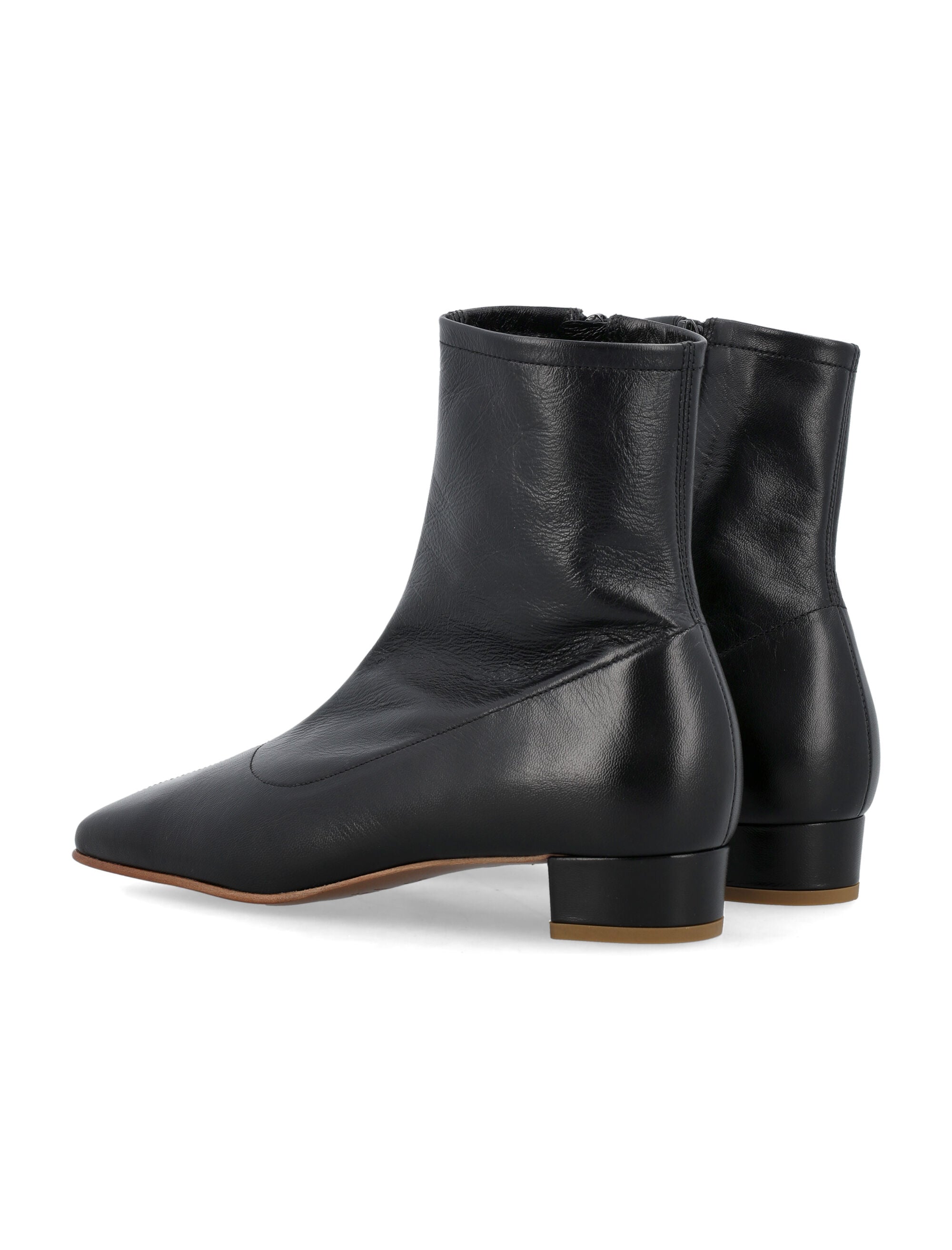 BY FAR Este Boots with Square Toe and Low Block Heel