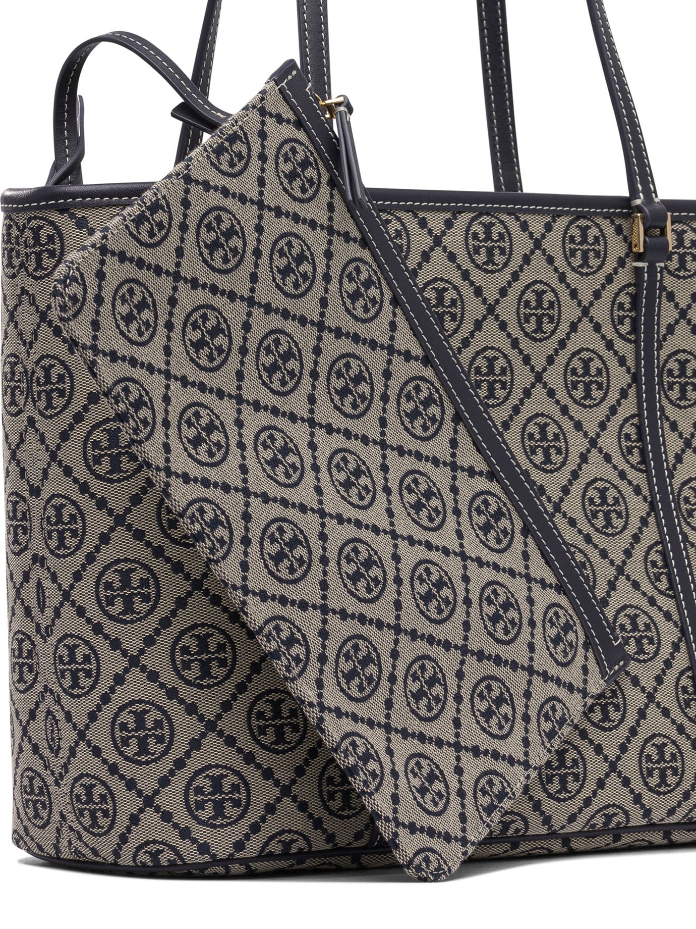 TORY BURCH Monogram Zip Tote Handbag