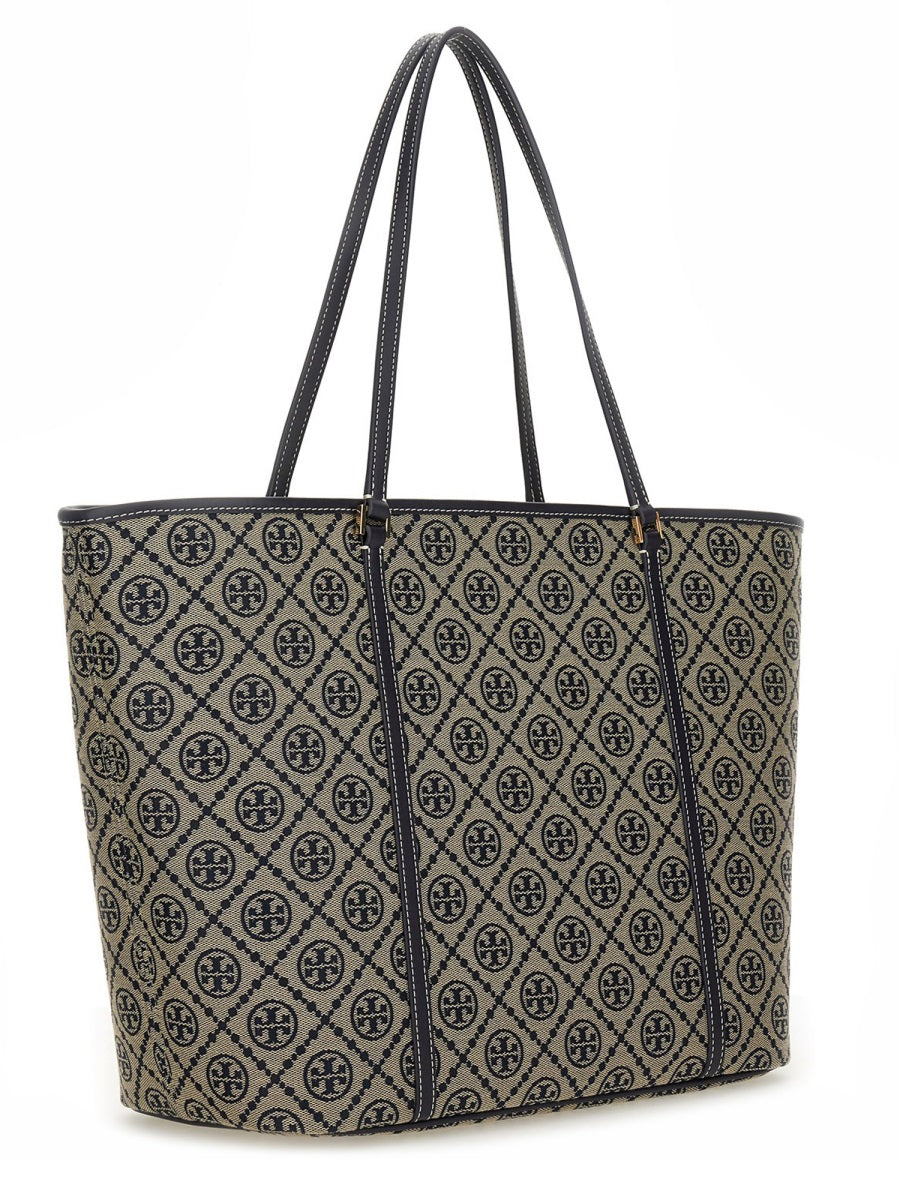 TORY BURCH Monogram Zip Tote Handbag - 48x29x14cm