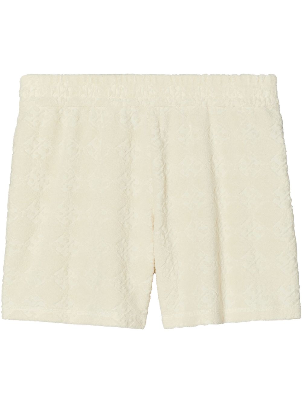 TORY BURCH Terry Cloth Mini Shorts with Adjustable Drawstring