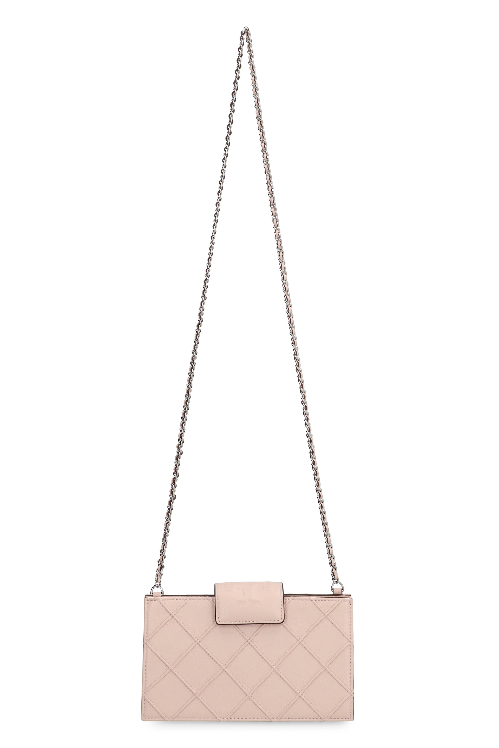 TORY BURCH Mini Quilted Leather Wallet on Chain