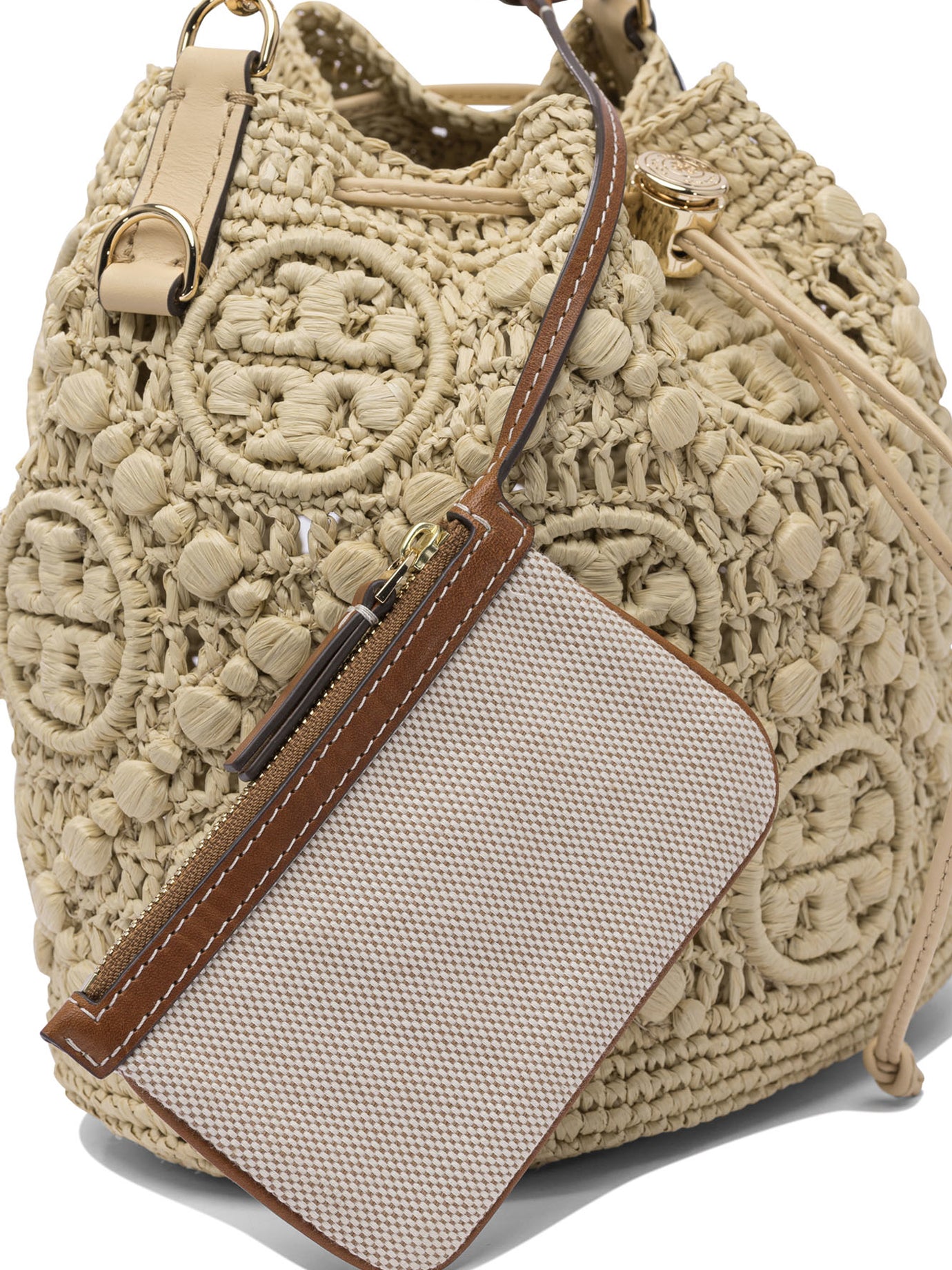 TORY BURCH Mini Raffia Crossbody Handbag - Fall/Winter 2025
