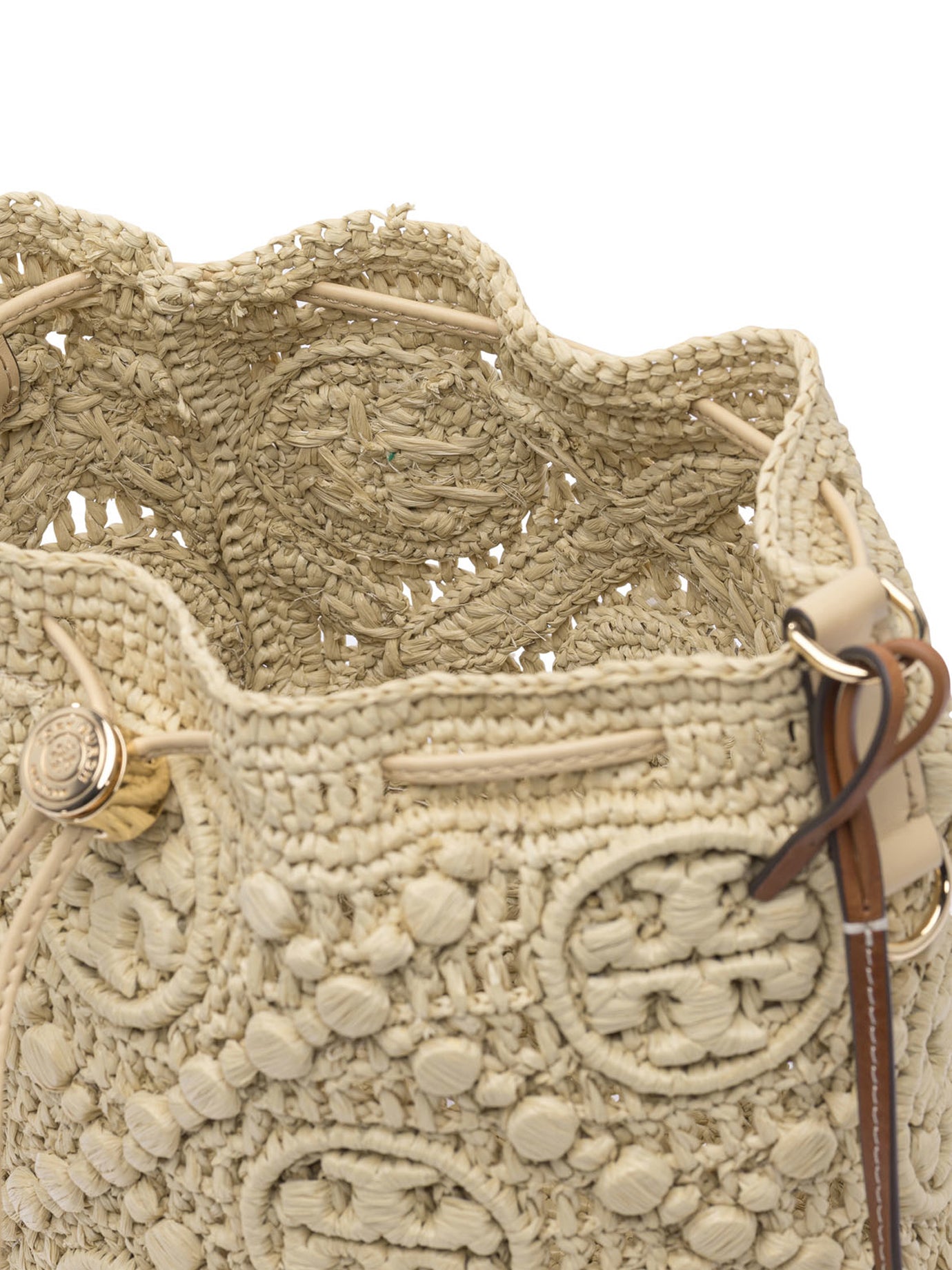 TORY BURCH Mini Raffia Crossbody Handbag - Fall/Winter 2025