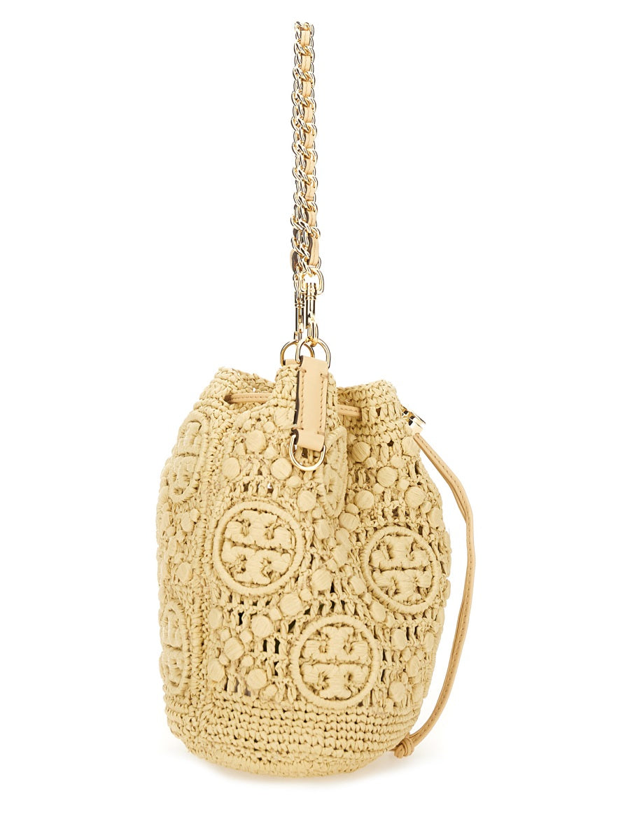 TORY BURCH Raffia Shoulder Handbag