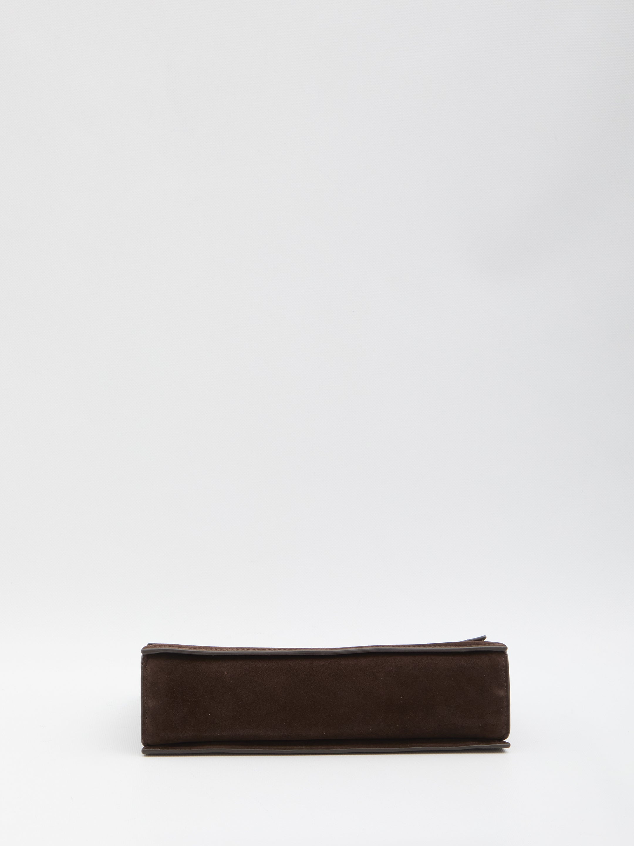 TORY BURCH Mini Suede Shoulder Handbag with Iconic Double T