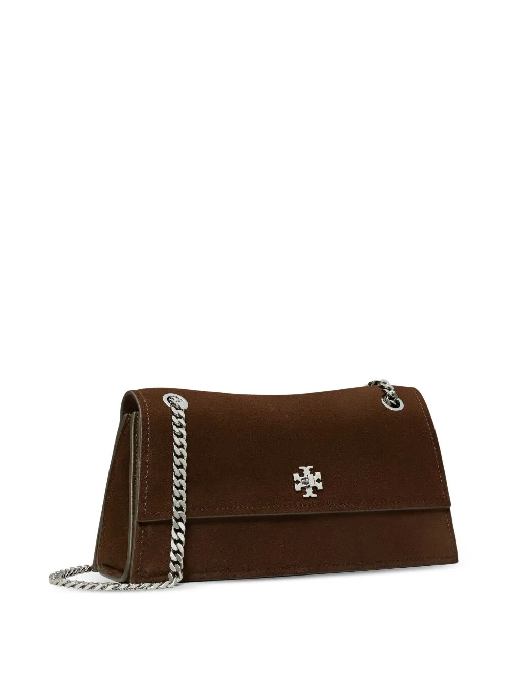 TORY BURCH Mini Suede Shoulder Handbag with Iconic Double T