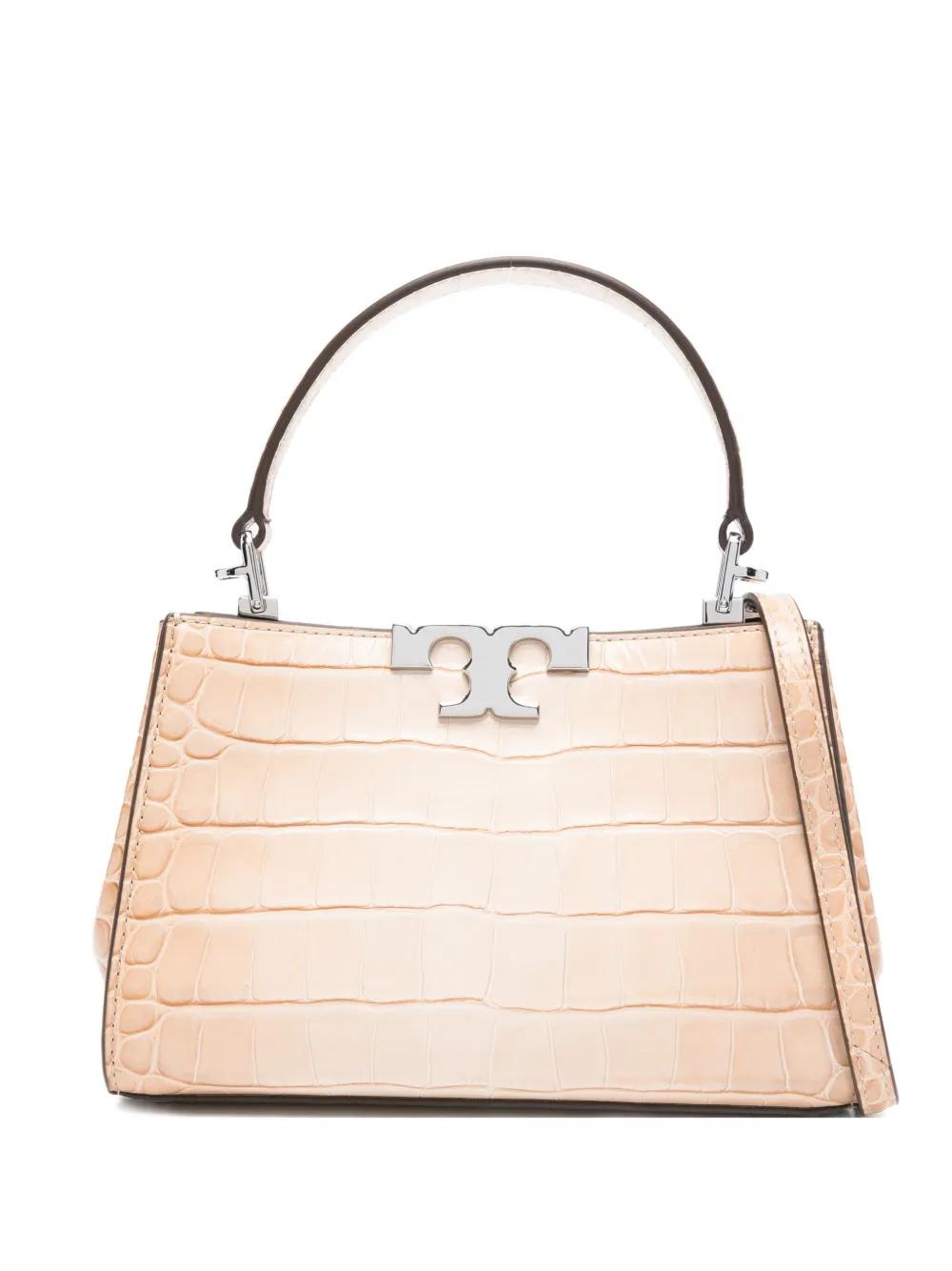 TORY BURCH Mini Embossed Handbag with Top Handle