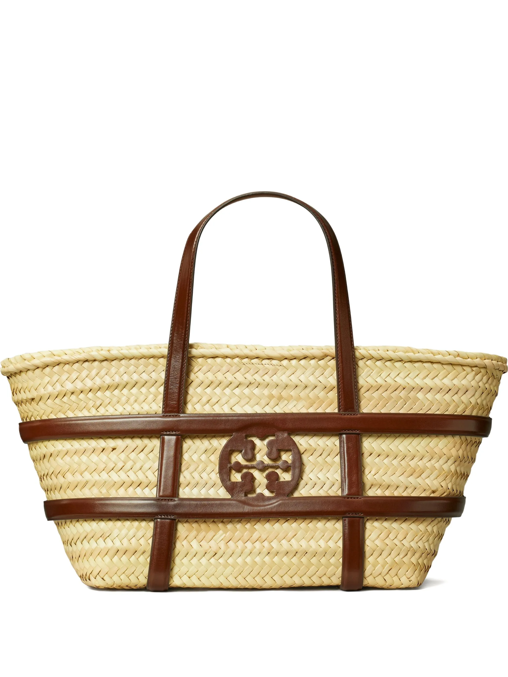TORY BURCH Ella Straw Basket Handbag - 22.5 cm x 34 cm x 15 cm
