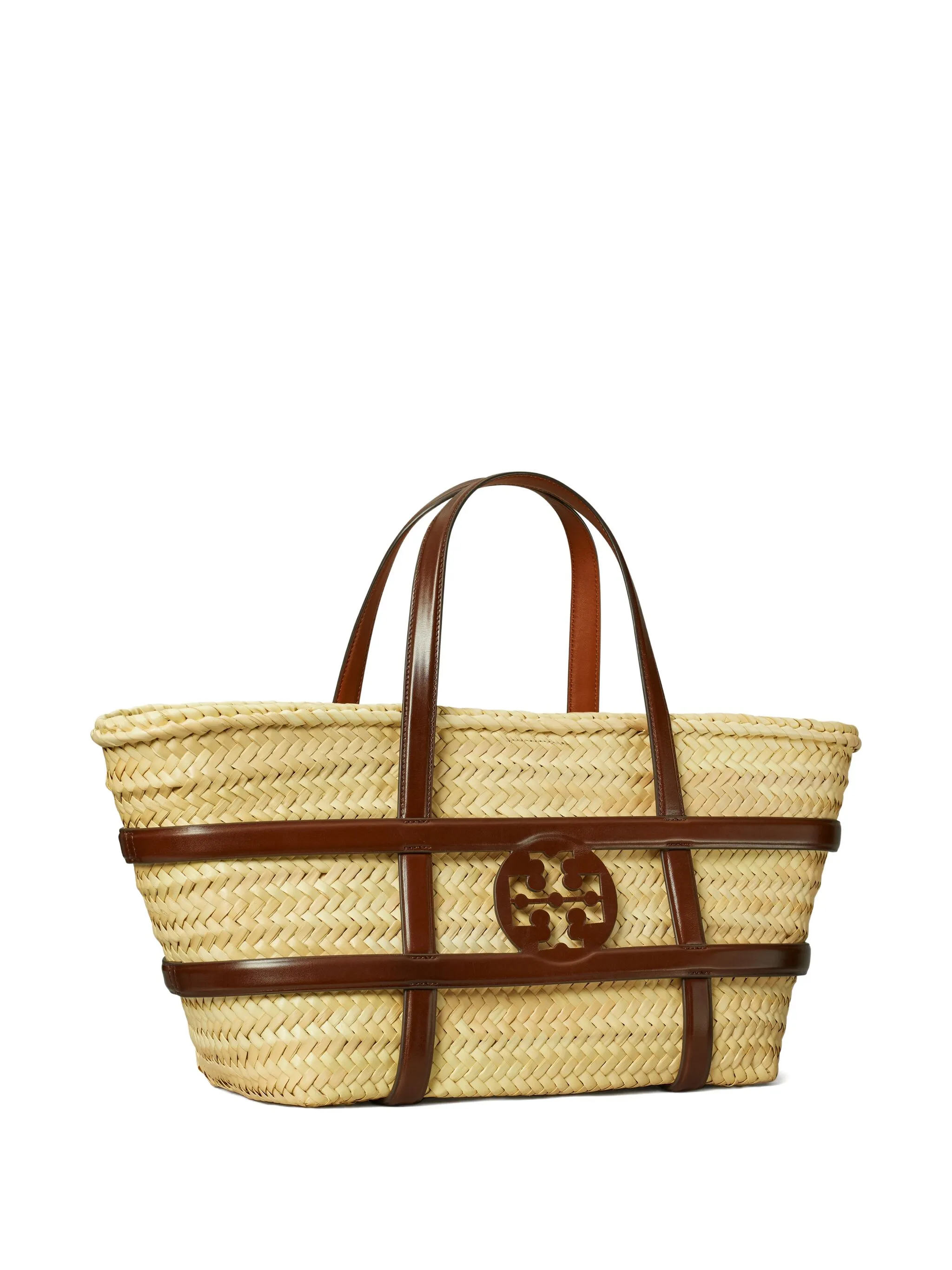 TORY BURCH Ella Straw Basket Handbag - 22.5 cm x 34 cm x 15 cm