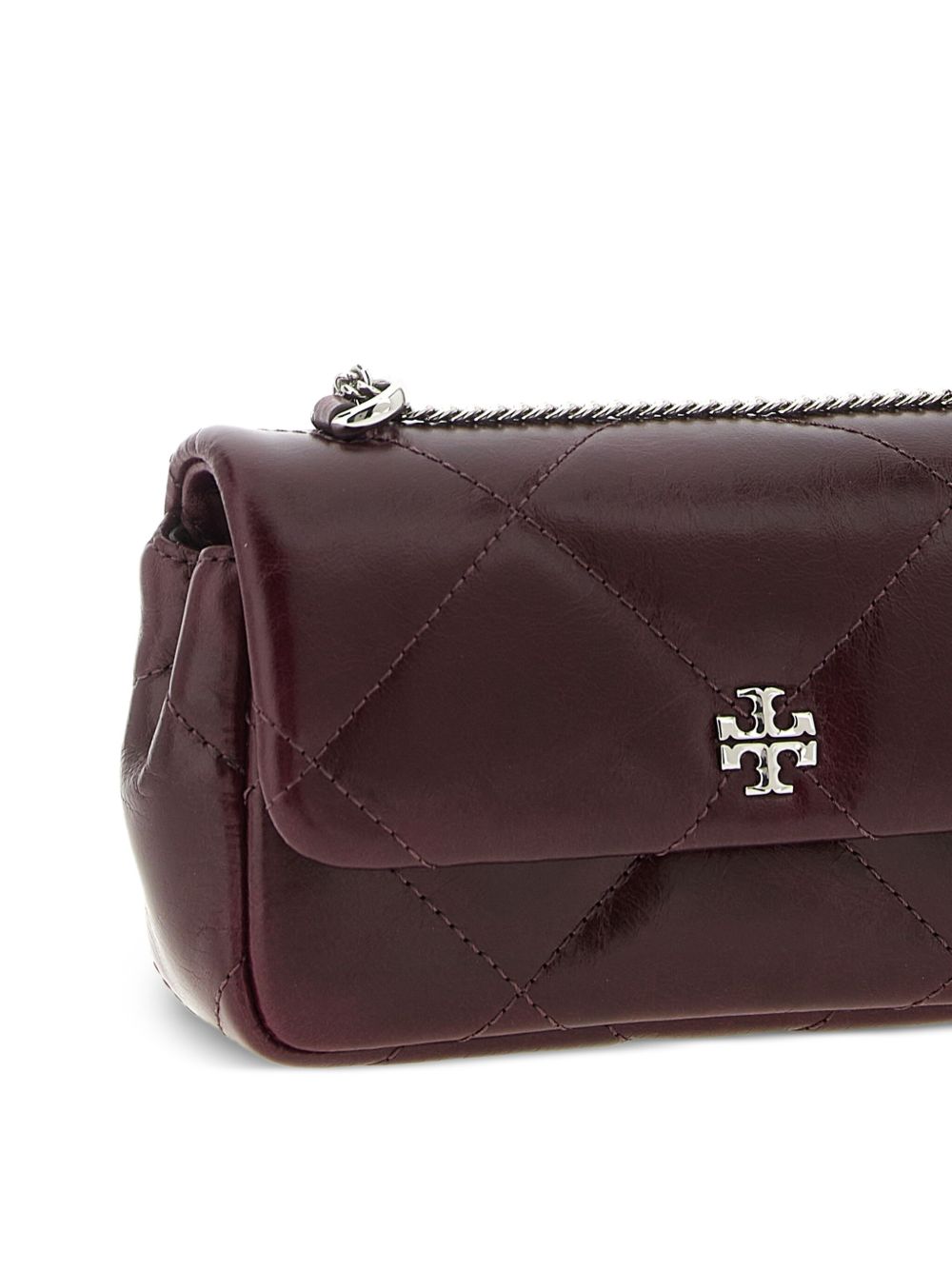 TORY BURCH Mini Quilted Shoulder Handbag with Magnetic Closure