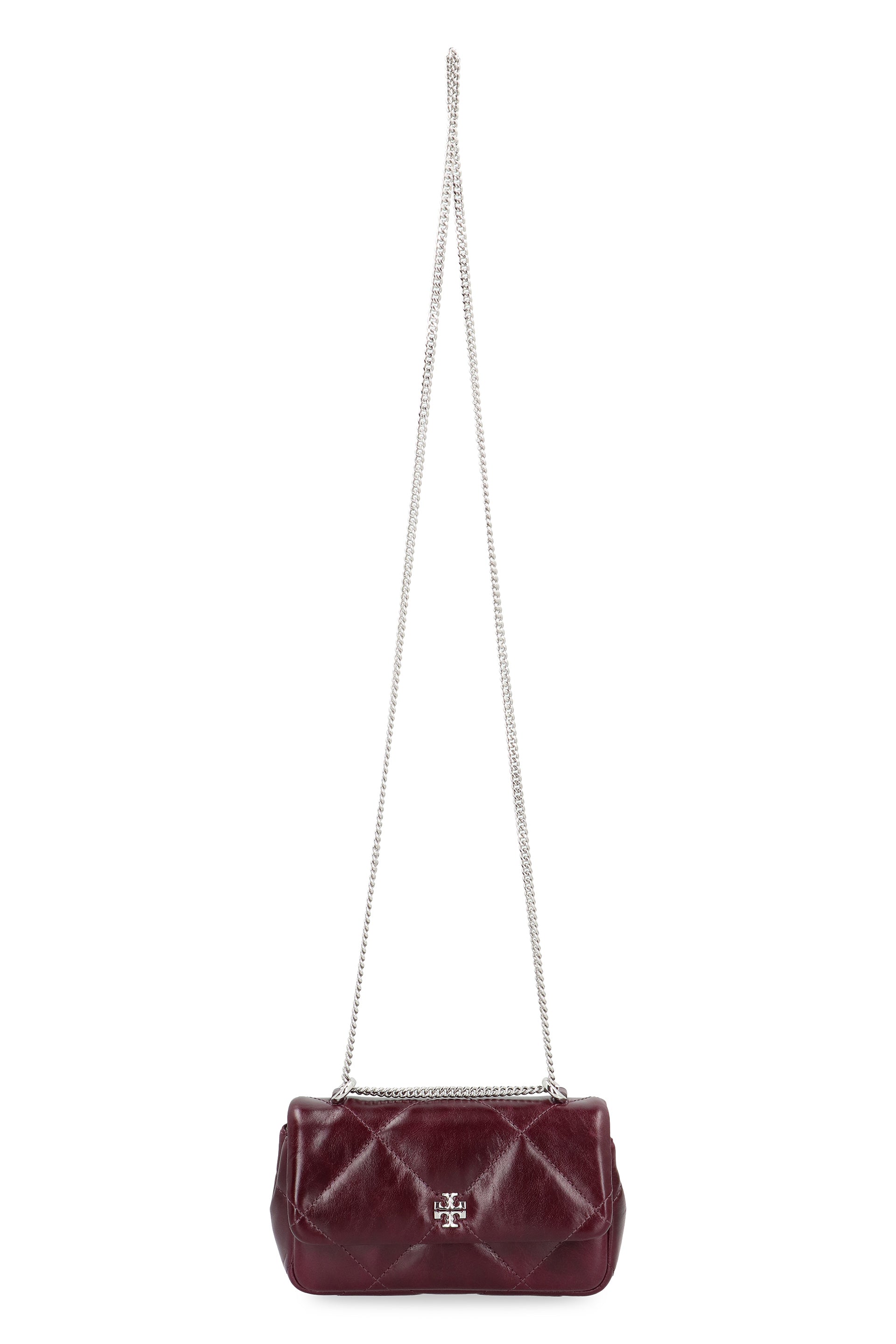 TORY BURCH Mini Quilted Shoulder Handbag with Magnetic Closure