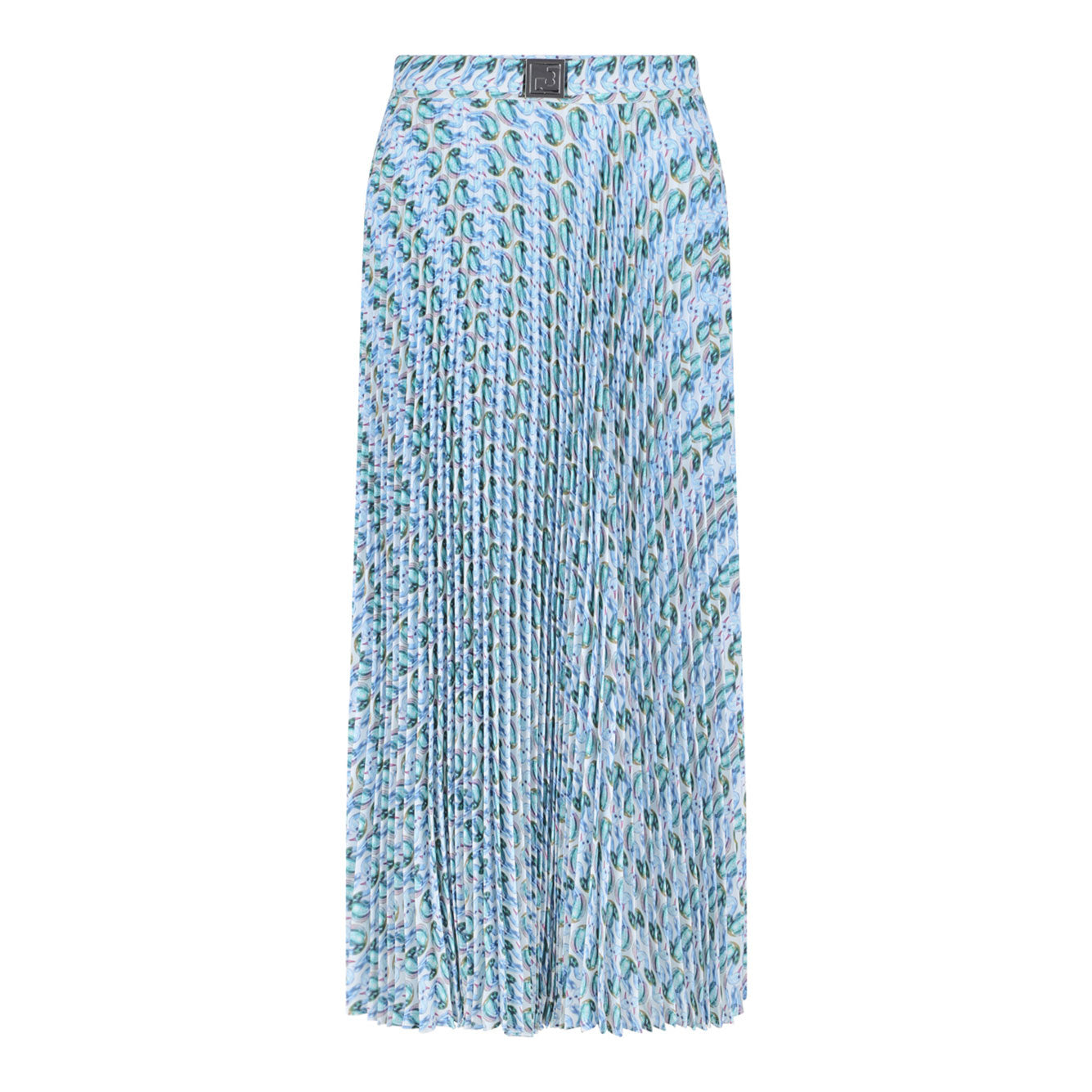 TORY BURCH Women's Mini Polyester Skirt - Blue Lucky Duck
