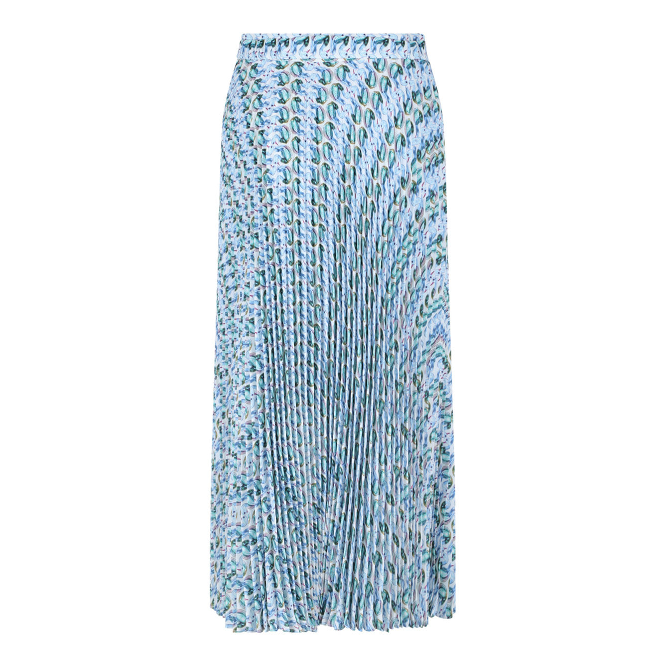 TORY BURCH Women's Mini Polyester Skirt - Blue Lucky Duck