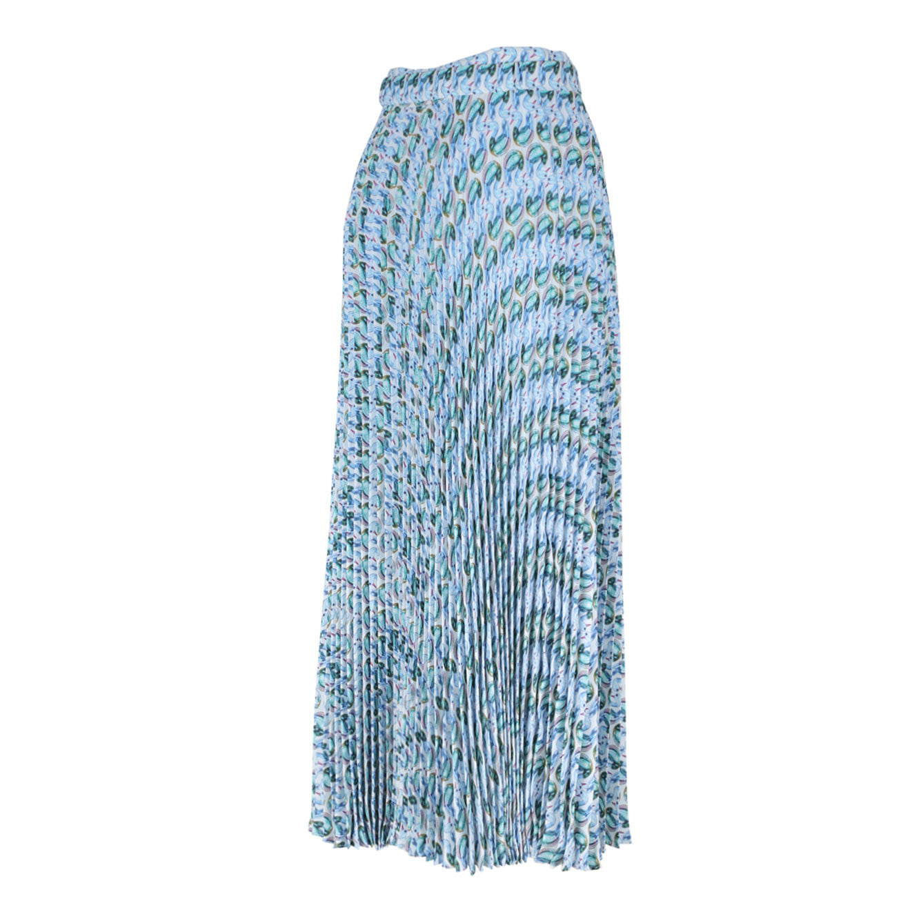 TORY BURCH Women's Mini Polyester Skirt - Blue Lucky Duck