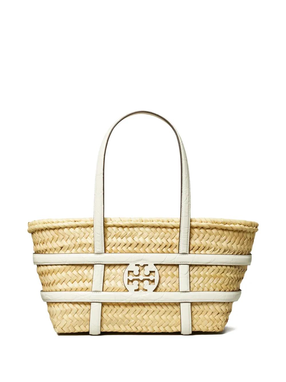 TORY BURCH Mini Ella Straw Basket Handbag