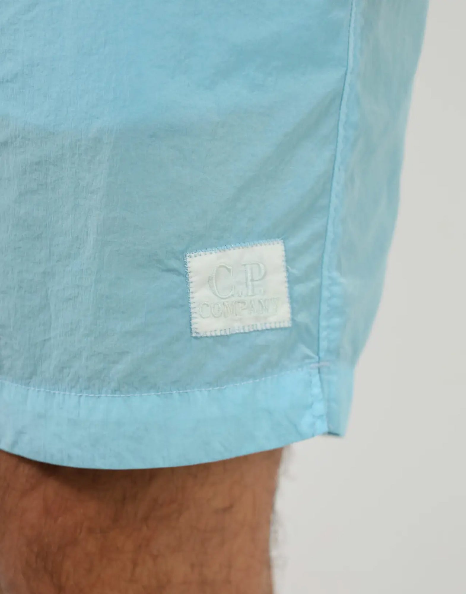 C.P.COMPANY Eco-Chrome R Logo Swim Shorts - Men's Mini Style