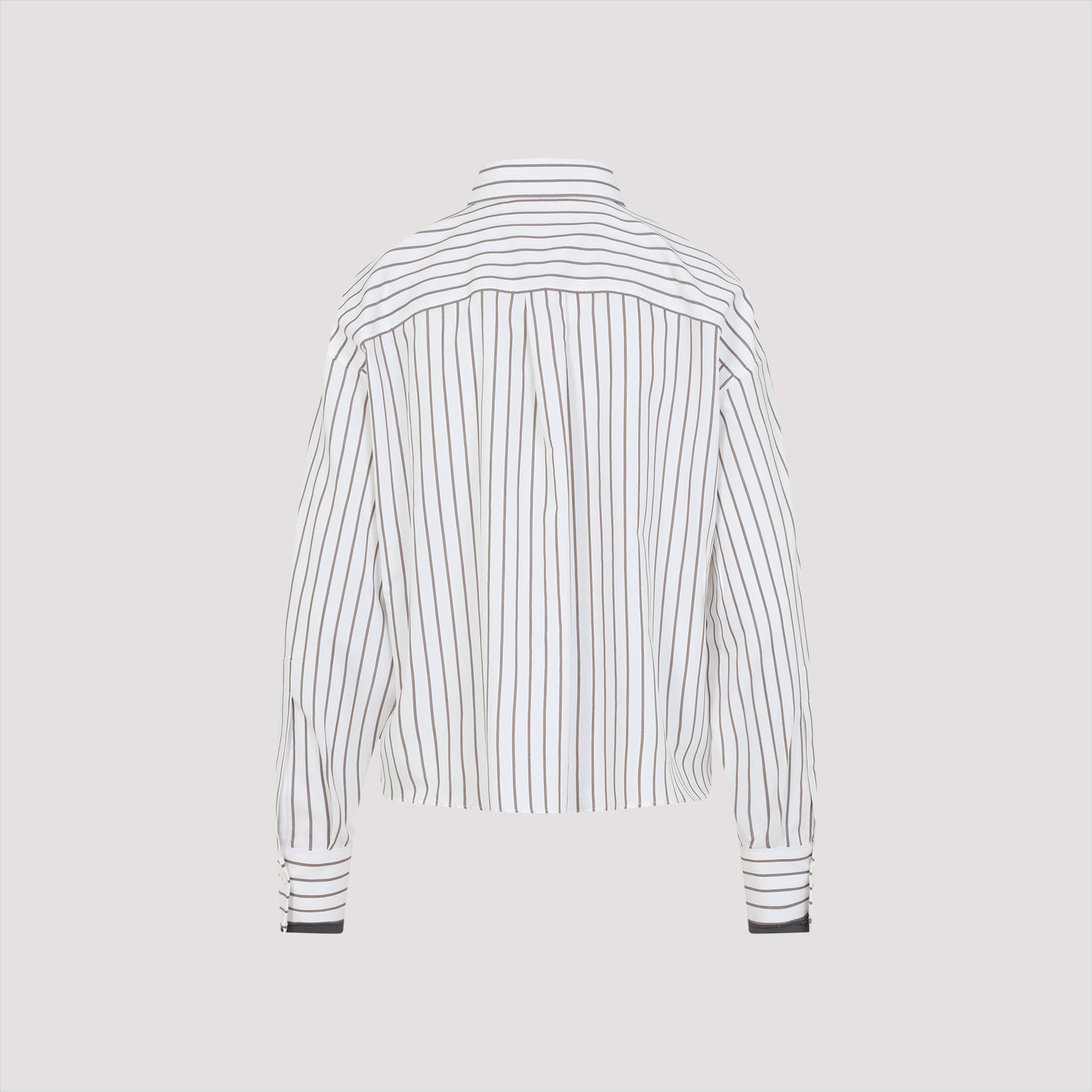 BRUNELLO CUCINELLI Men's Striped Cotton Shirt