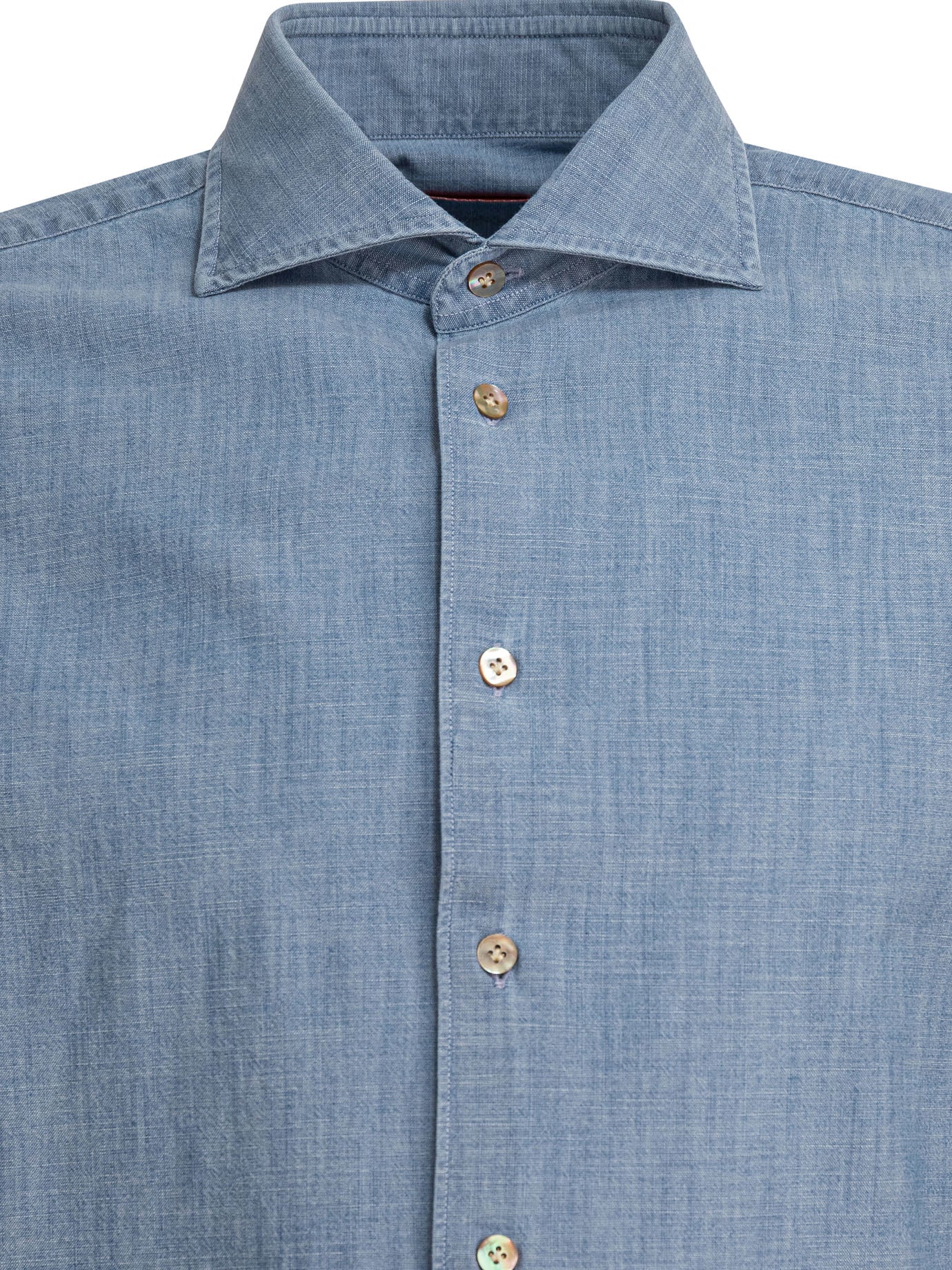 BORRIELLO Men's Classic Cotton Mini Shirt