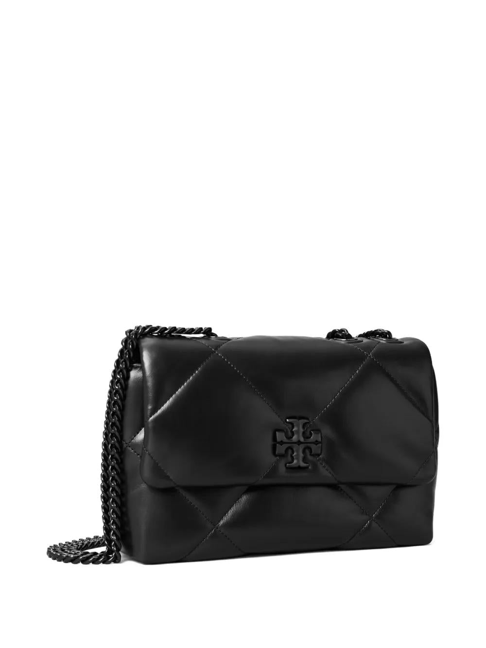 TORY BURCH Mini Convertible Handbag with Diamond Powder Finish