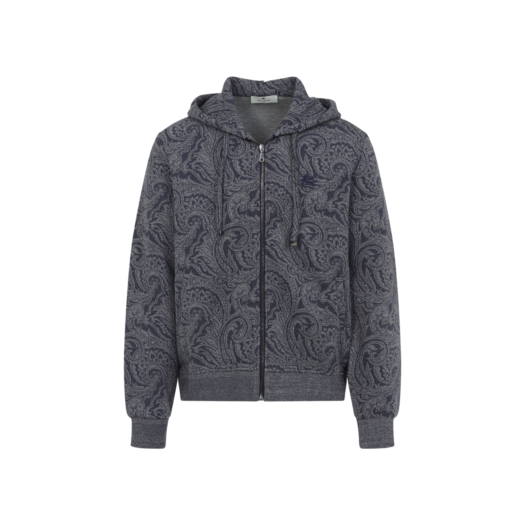 ETRO Zipped Hoodie with Welt Pockets