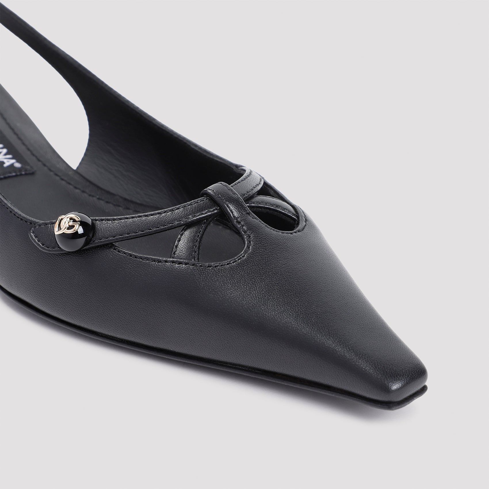 DOLCE & GABBANA Lamb Leather Mini Pumps with 3.5cm Heel for Men