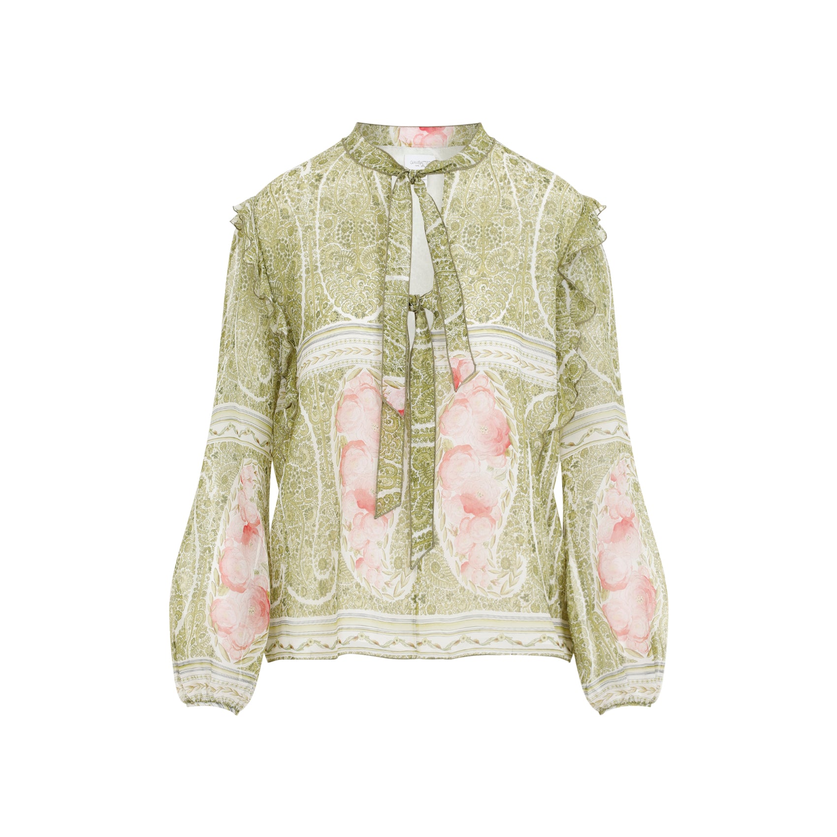 GIAMBATTISTA VALLI Elegant Printed Silk Blouse for Men