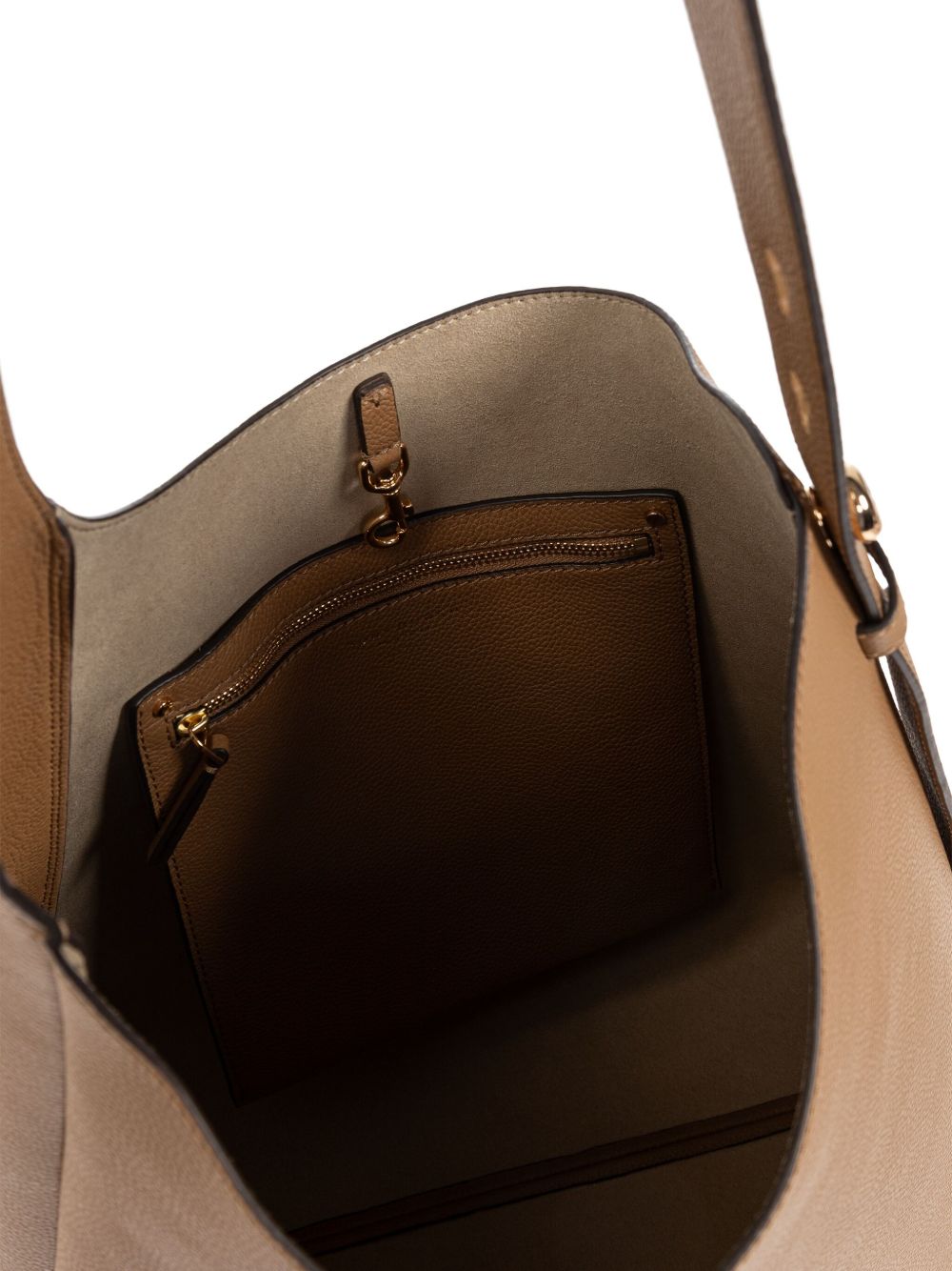 TORY BURCH Luxurious Cow Leather Shoulder Handbag