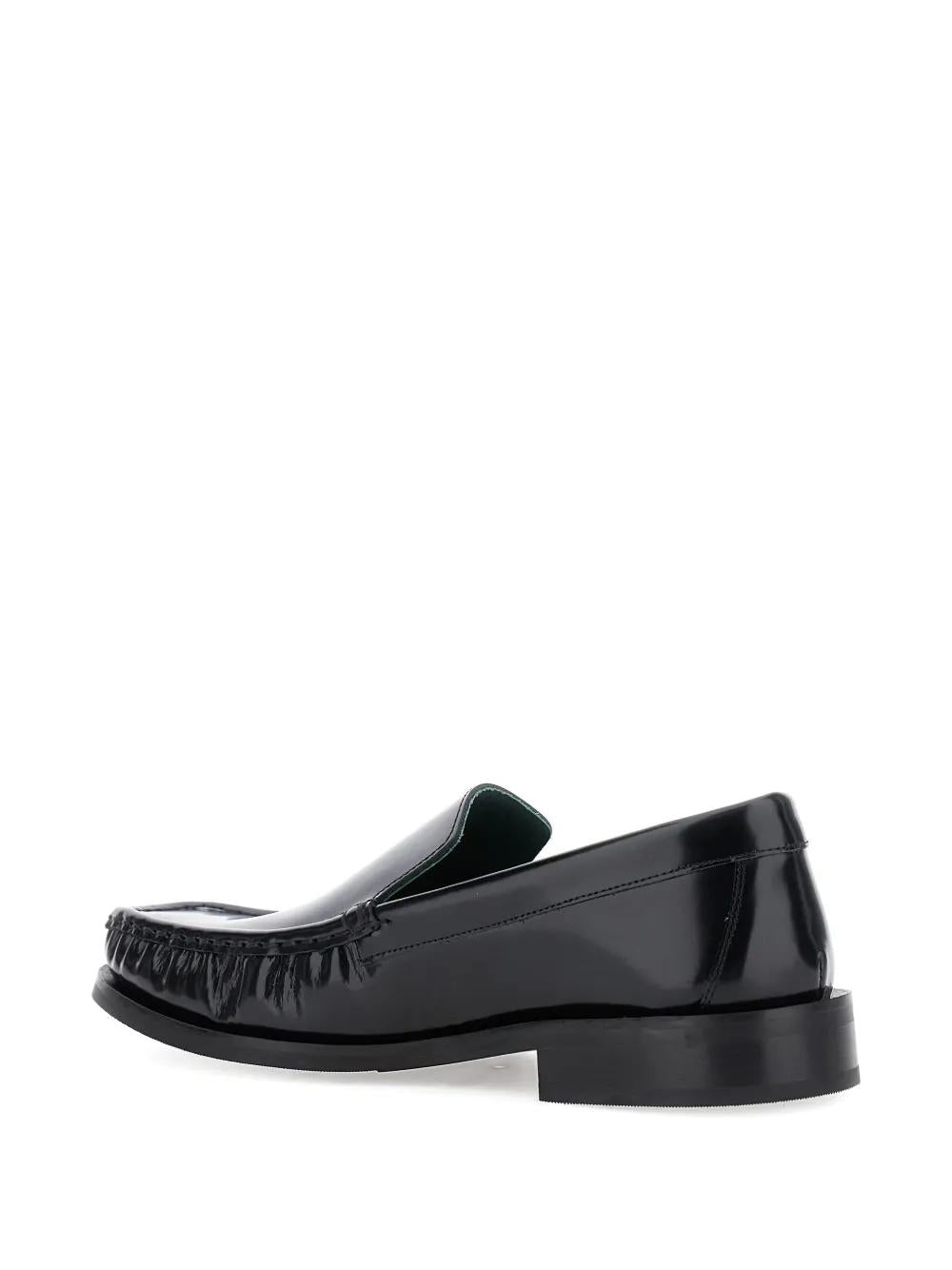 VINNYS Square Toe Leather Moccasins for Men
