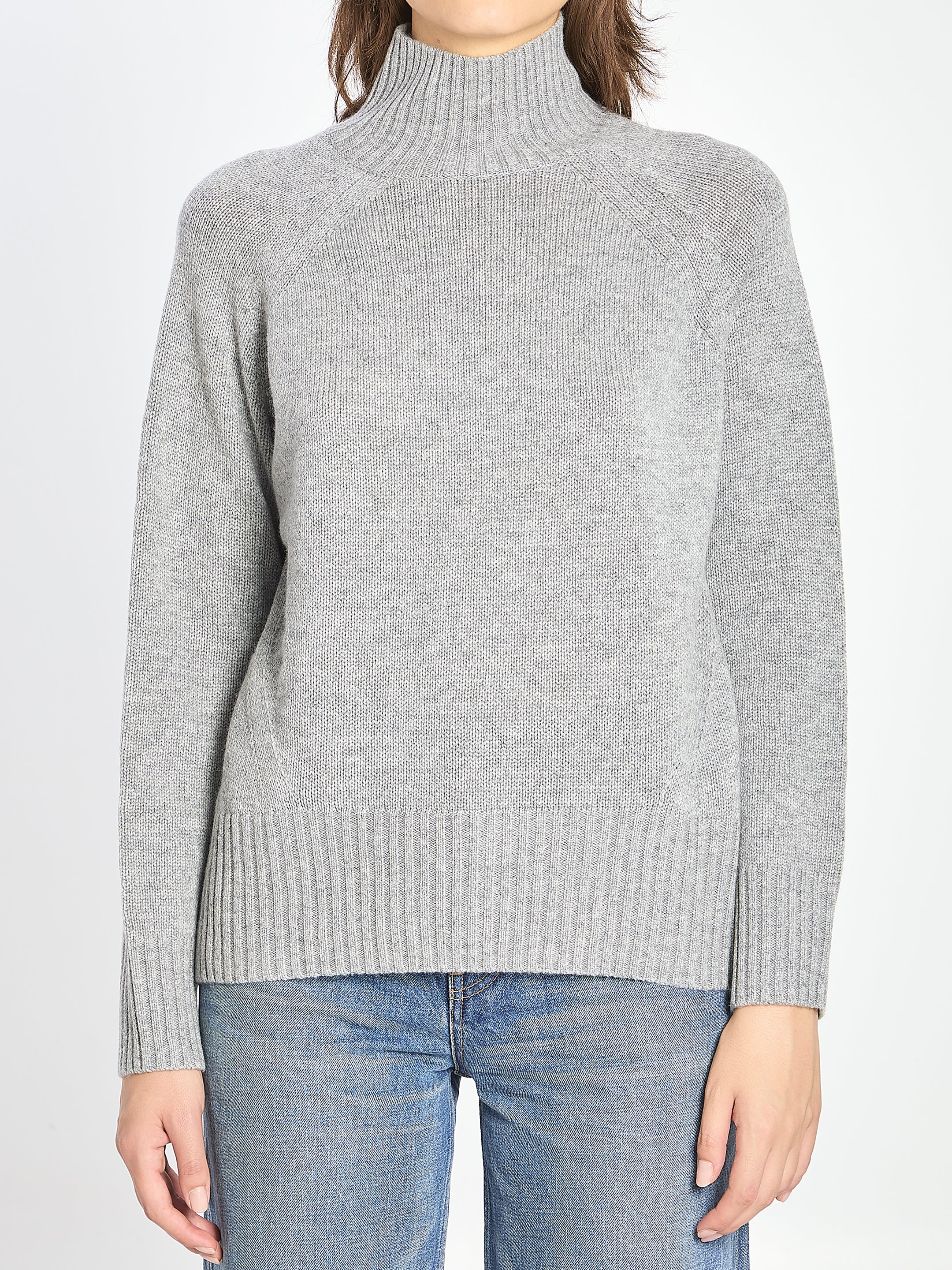 ALLUDE Relaxed Fit Turtleneck Sweater - Size S