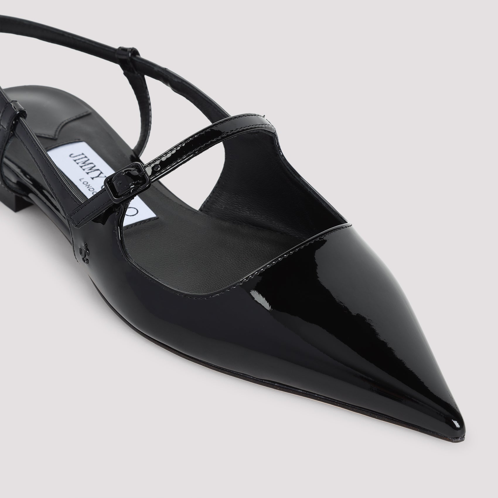 JIMMY CHOO Men's Patent Leather Didi Flat Mules