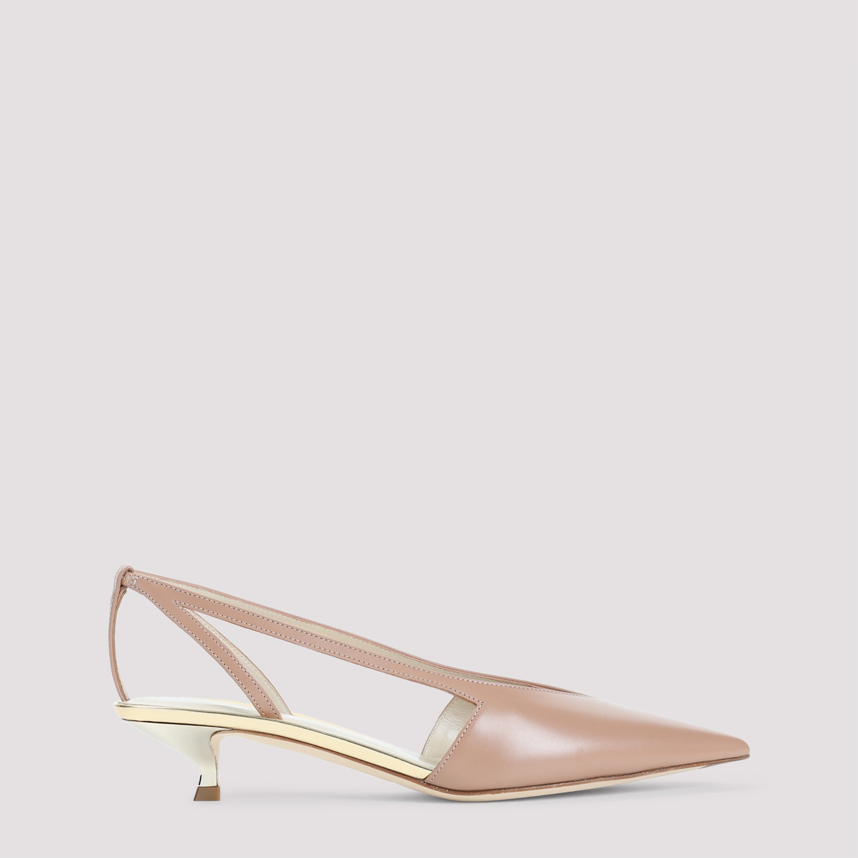 GIORGIO ARMANI 100% Leather Pumps - H: 3cm