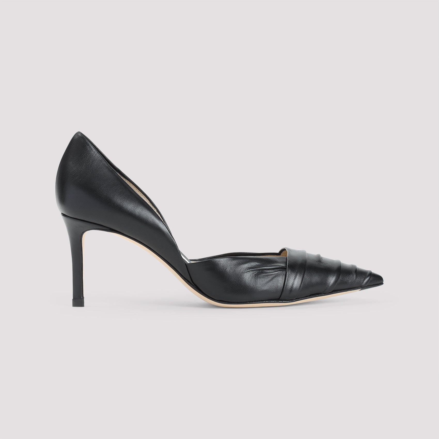 GIORGIO ARMANI Lamb Leather Pumps with 7cm Heel for Men