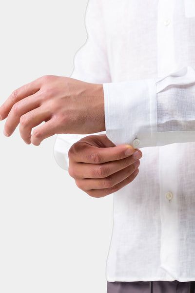HERNO Linen Button-Up Shirt for Men