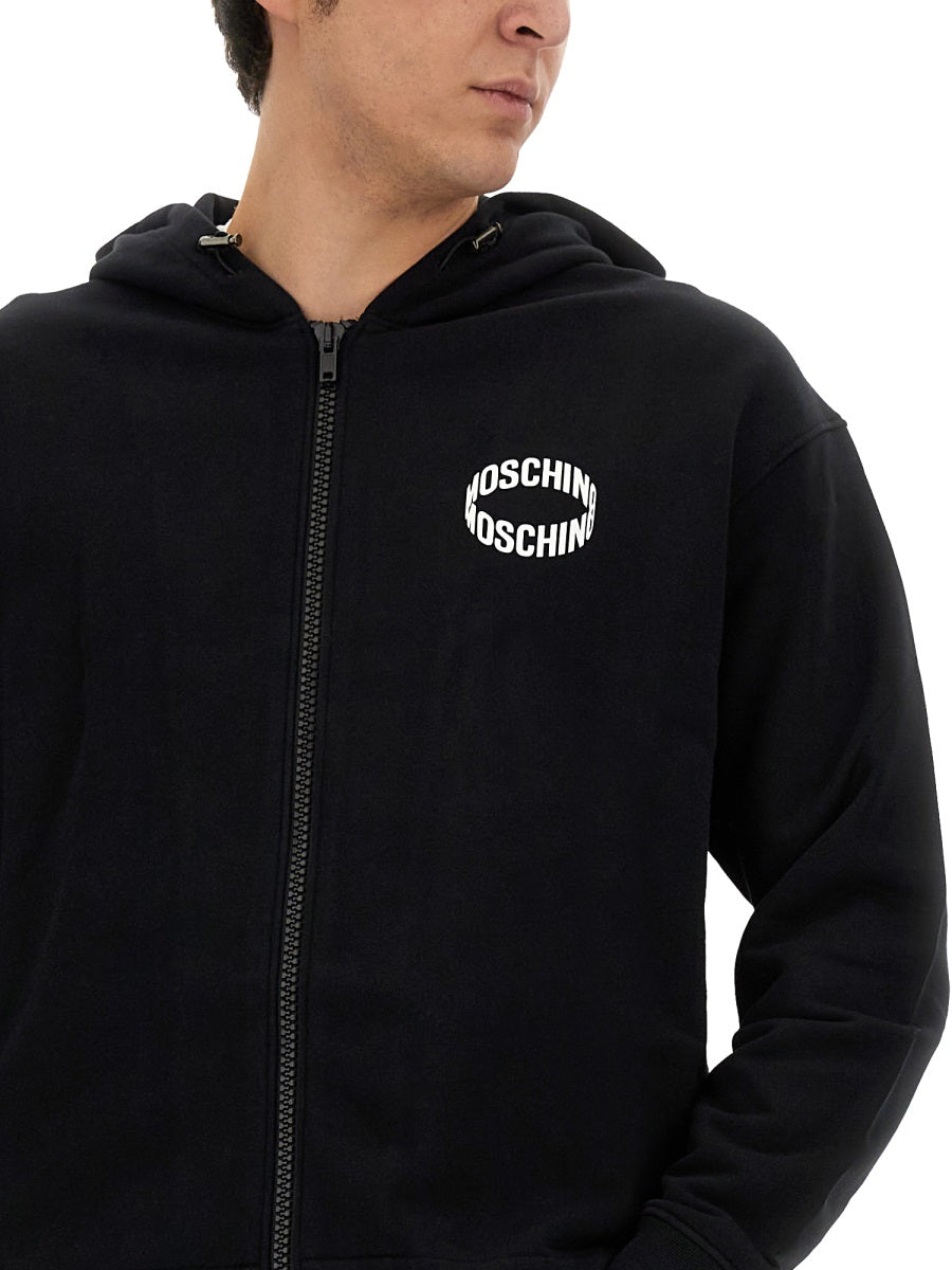 MOSCHINO COUTURE Luxury Logo Sweatshirt for Men - Size 48 IT