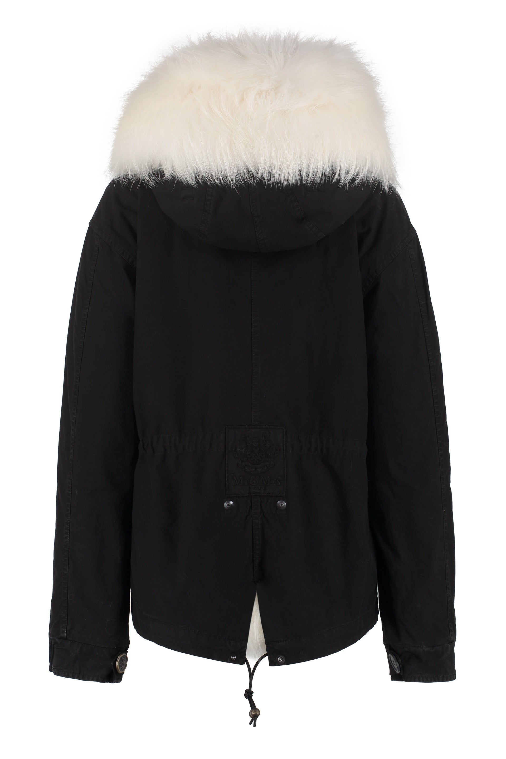 MR & MRS ITALY Hooded Short Parka Jacket for Women